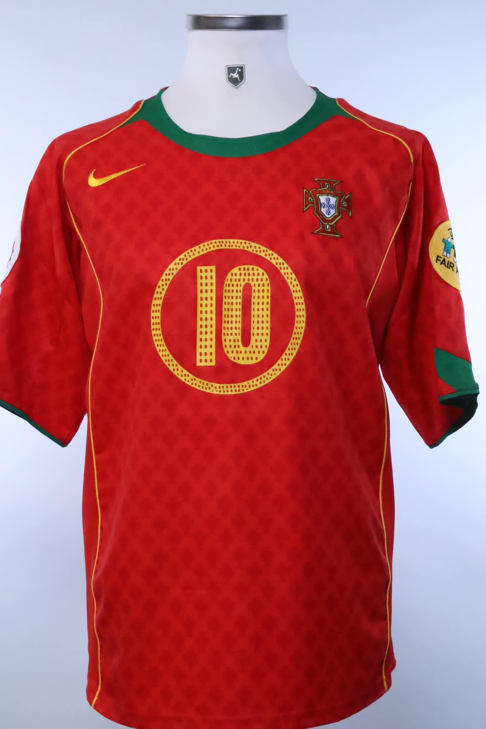 2004 - PORTUGAL - RUI COSTA - #10 - HOME SHIRT - M