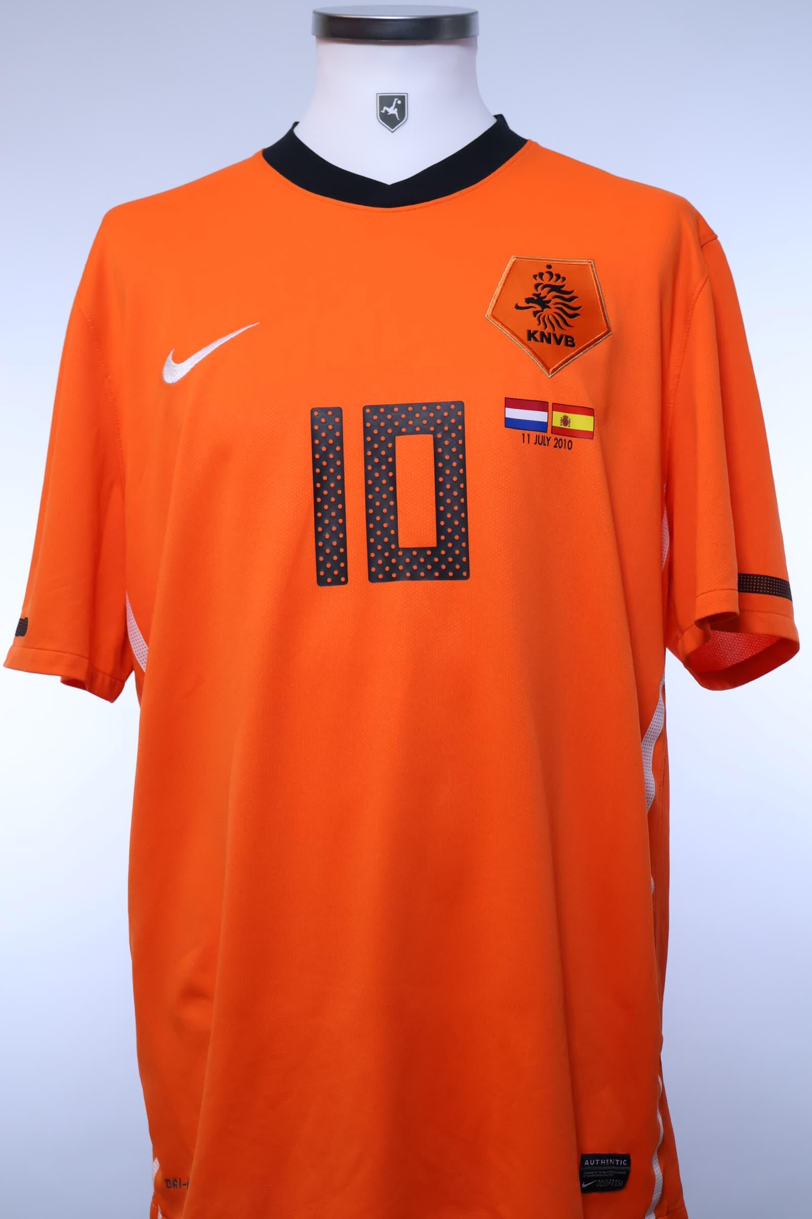 2010/11 - NETHERLANDS - SNEIJDER - #10 - WORLD CUP HOME SHIRT - XL