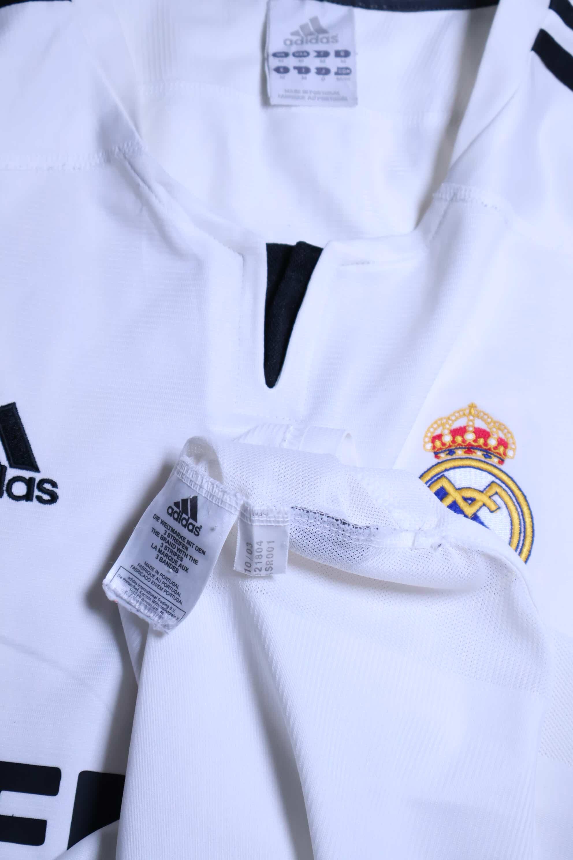 Real Madrid 2003/04 Beckham #23 Home Shirt - M