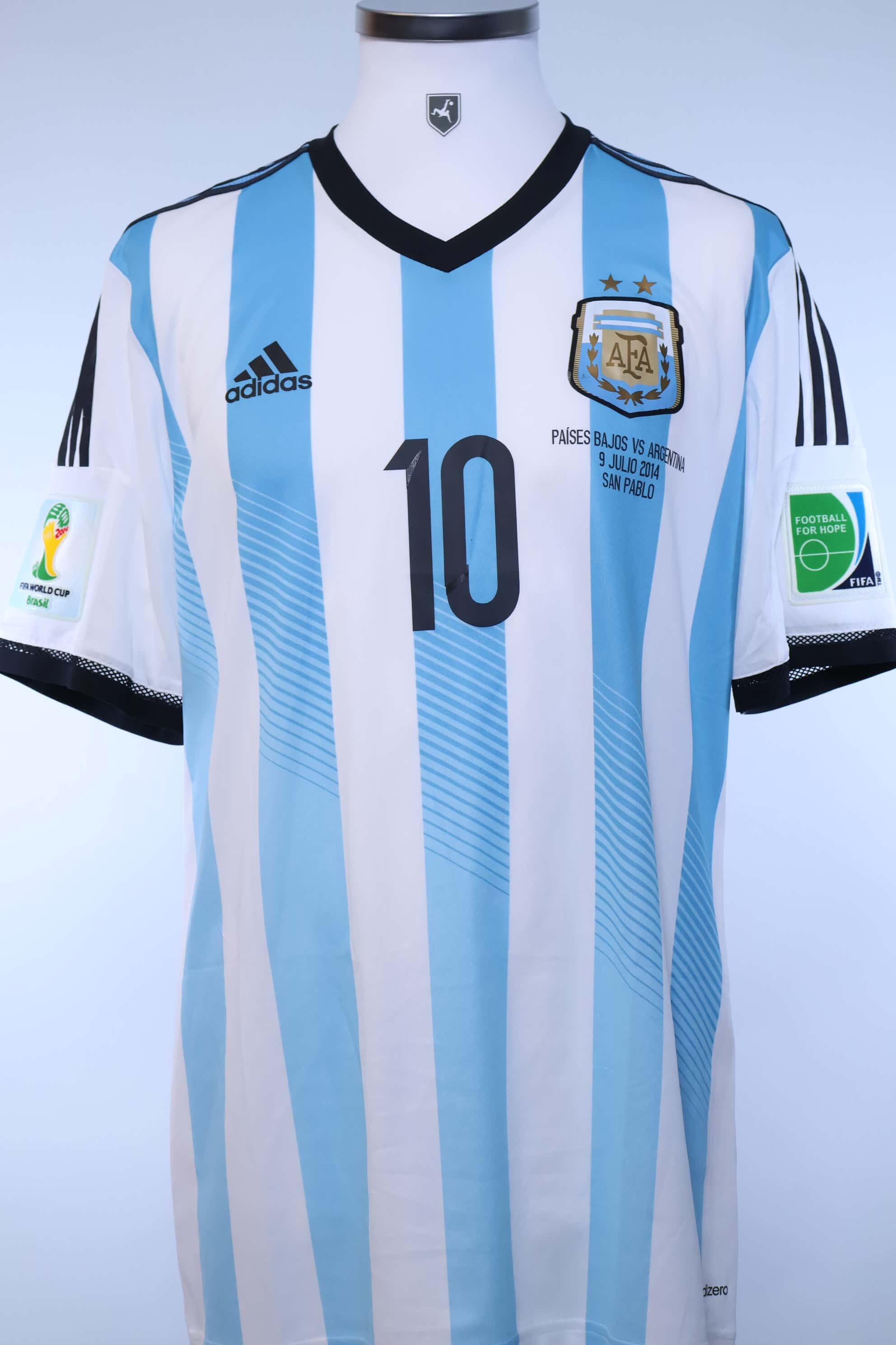 Argentina Messi #10 2014/ World Cup Home Shirt - XL