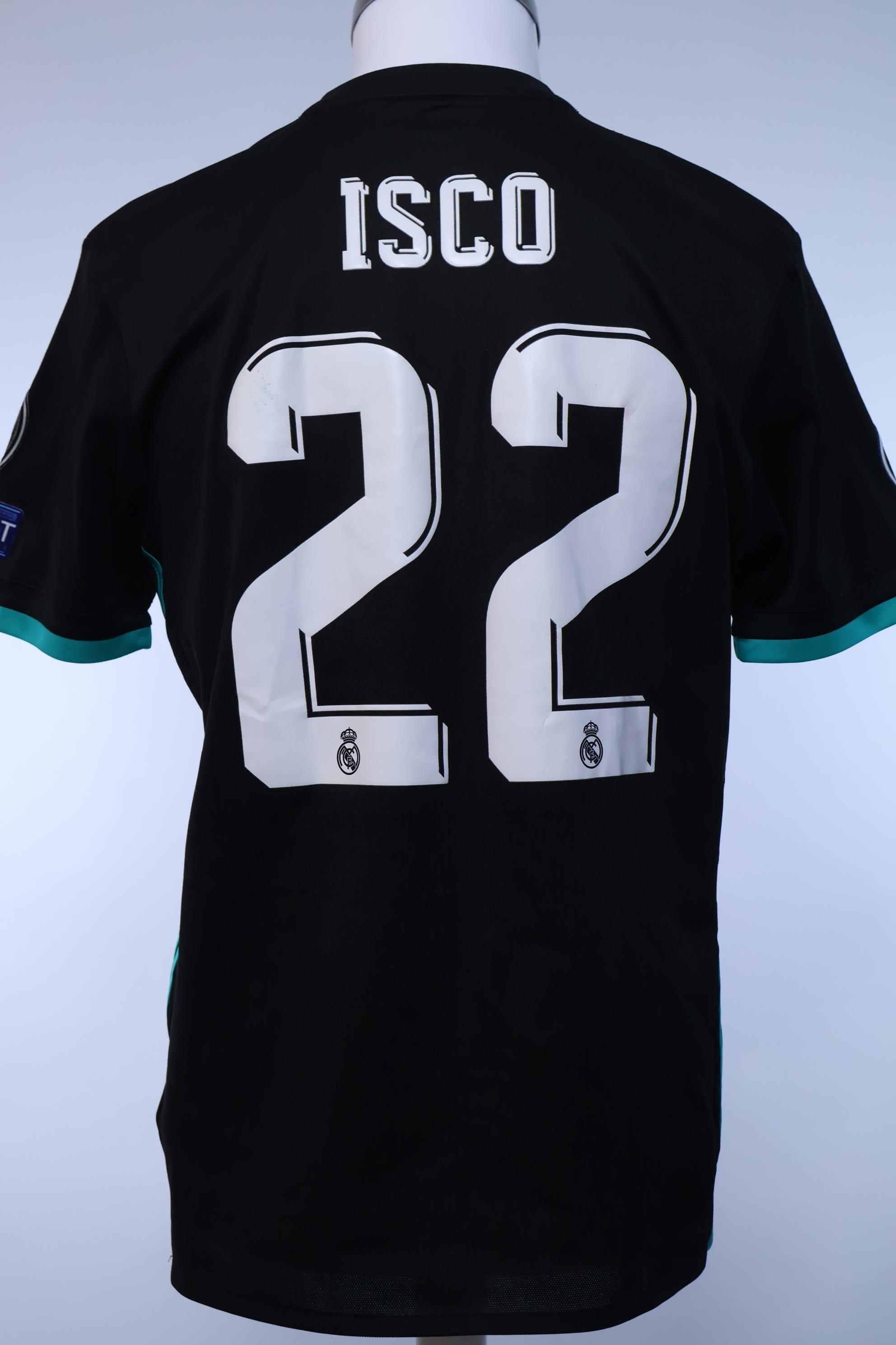 Real Madrid Isco #22 2017/18 Away Shirt - M