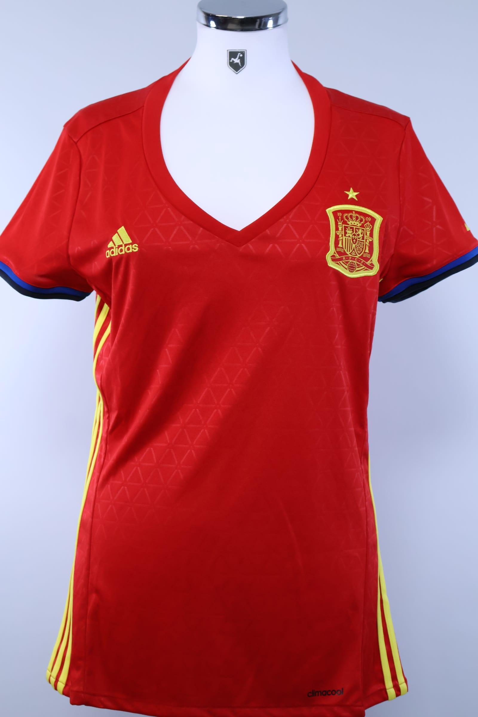 Spain 2016/17 Home Shirt - L (Womens)Authentic Original Football Shirt