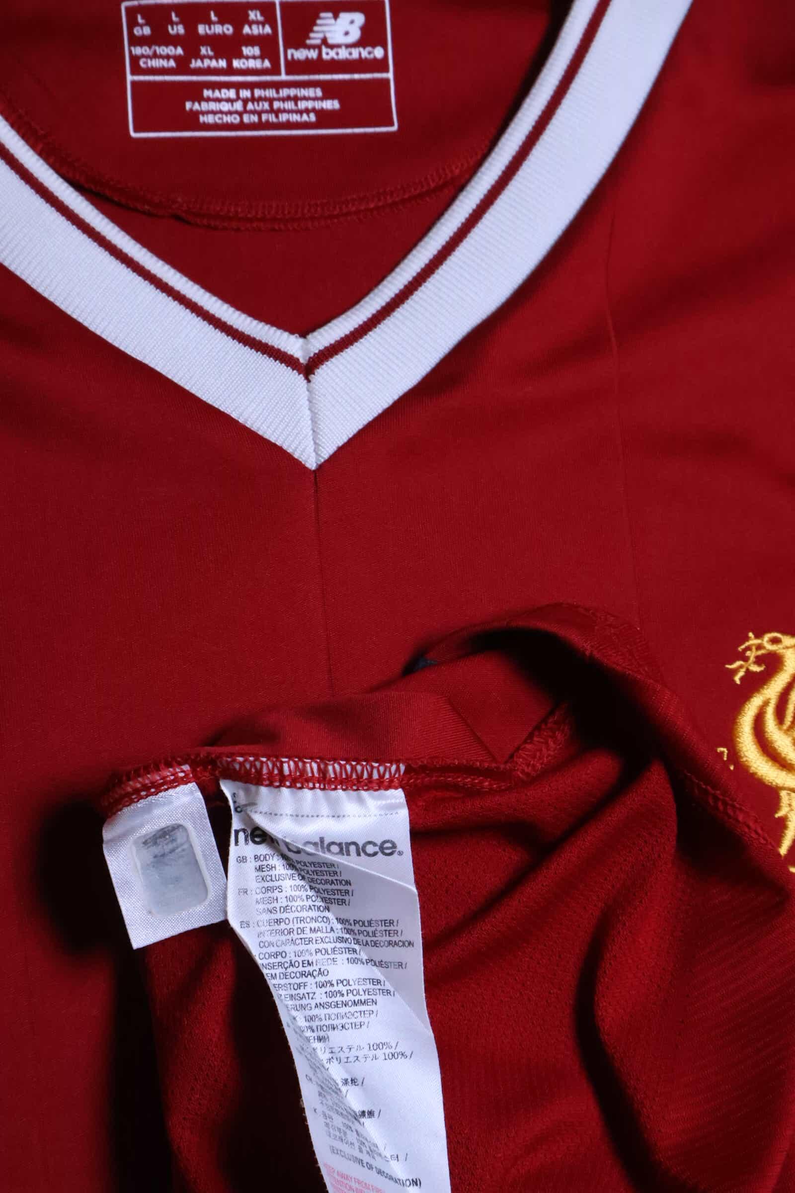 Liverpool F.C Mané #19 2017/18 Home Shirt - 125Th Anniversary - L