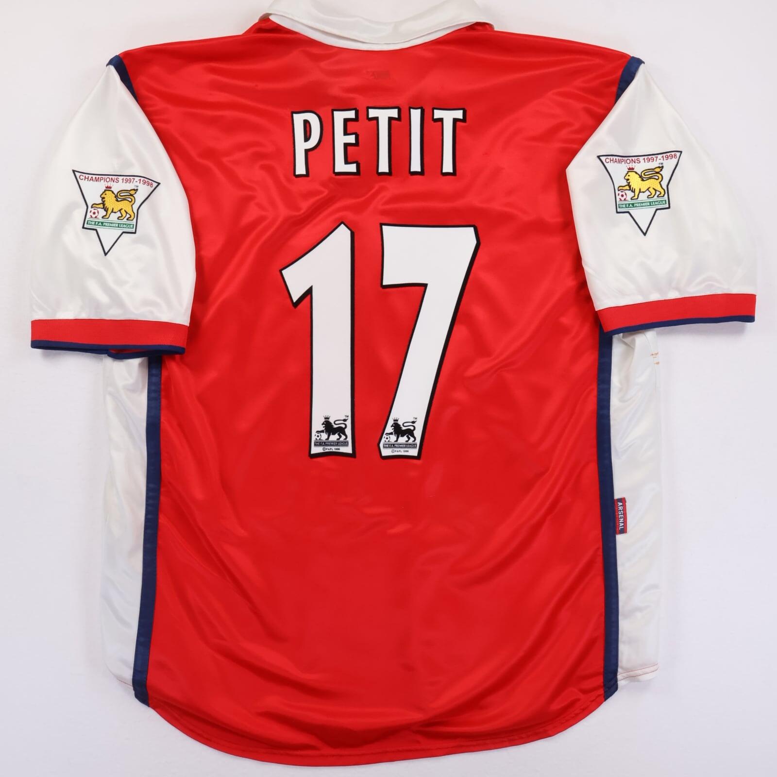 Arsenal Petit #17 1998/99 Home Shirt - XL