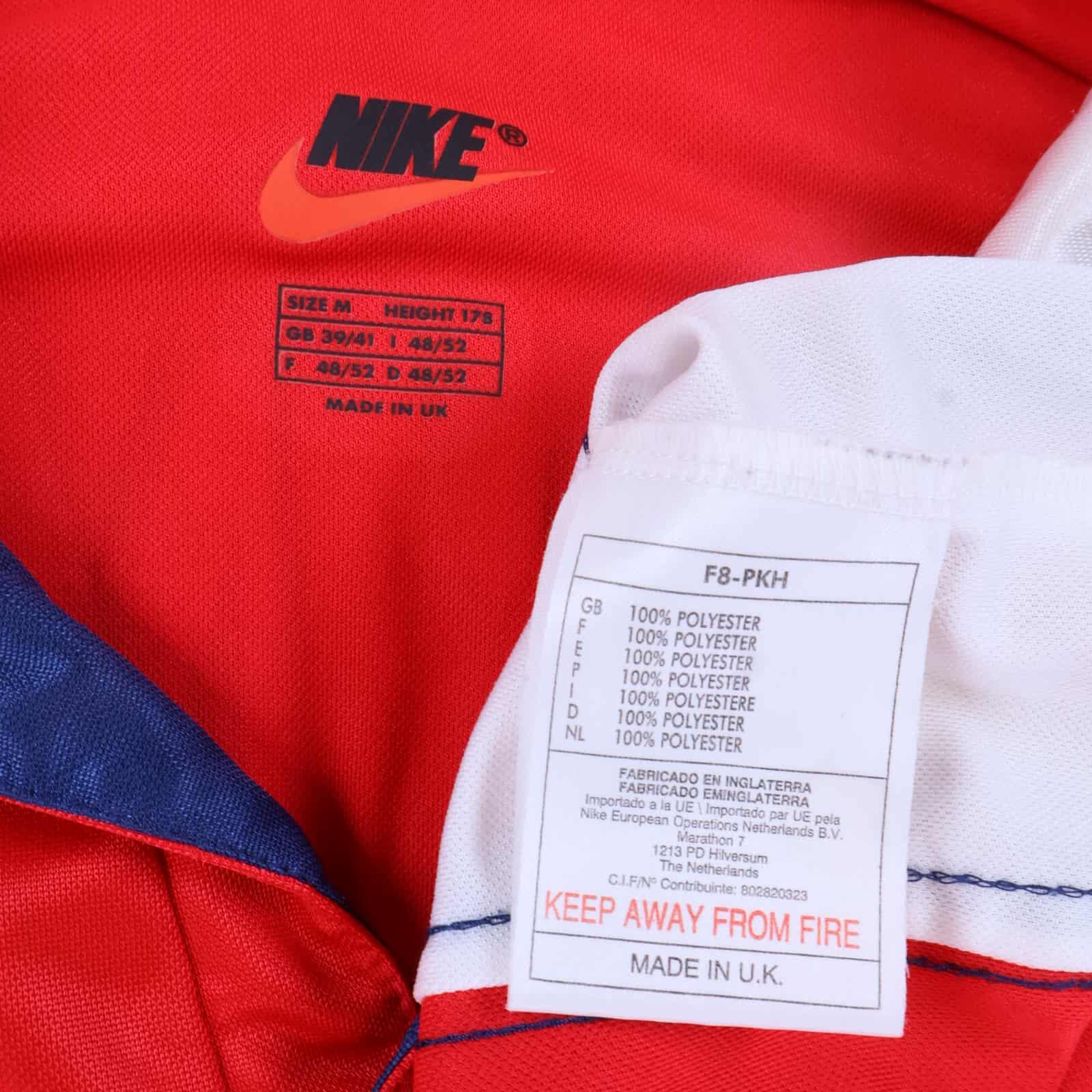 Arsenal 1998-99 Overmars 11 長袖 Arsenal 1997-1998 Nike Home L/S