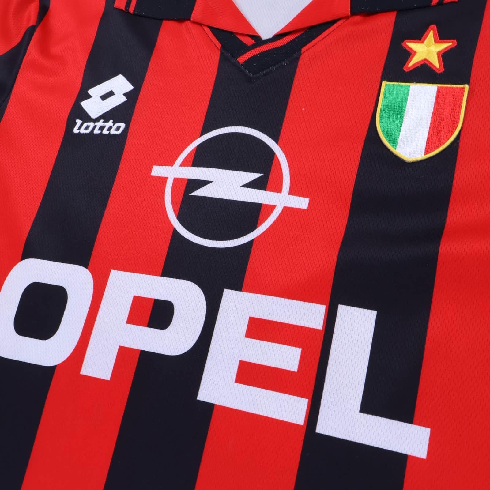 Ac Milan Weah #9 1996/97 Home Shirt - M