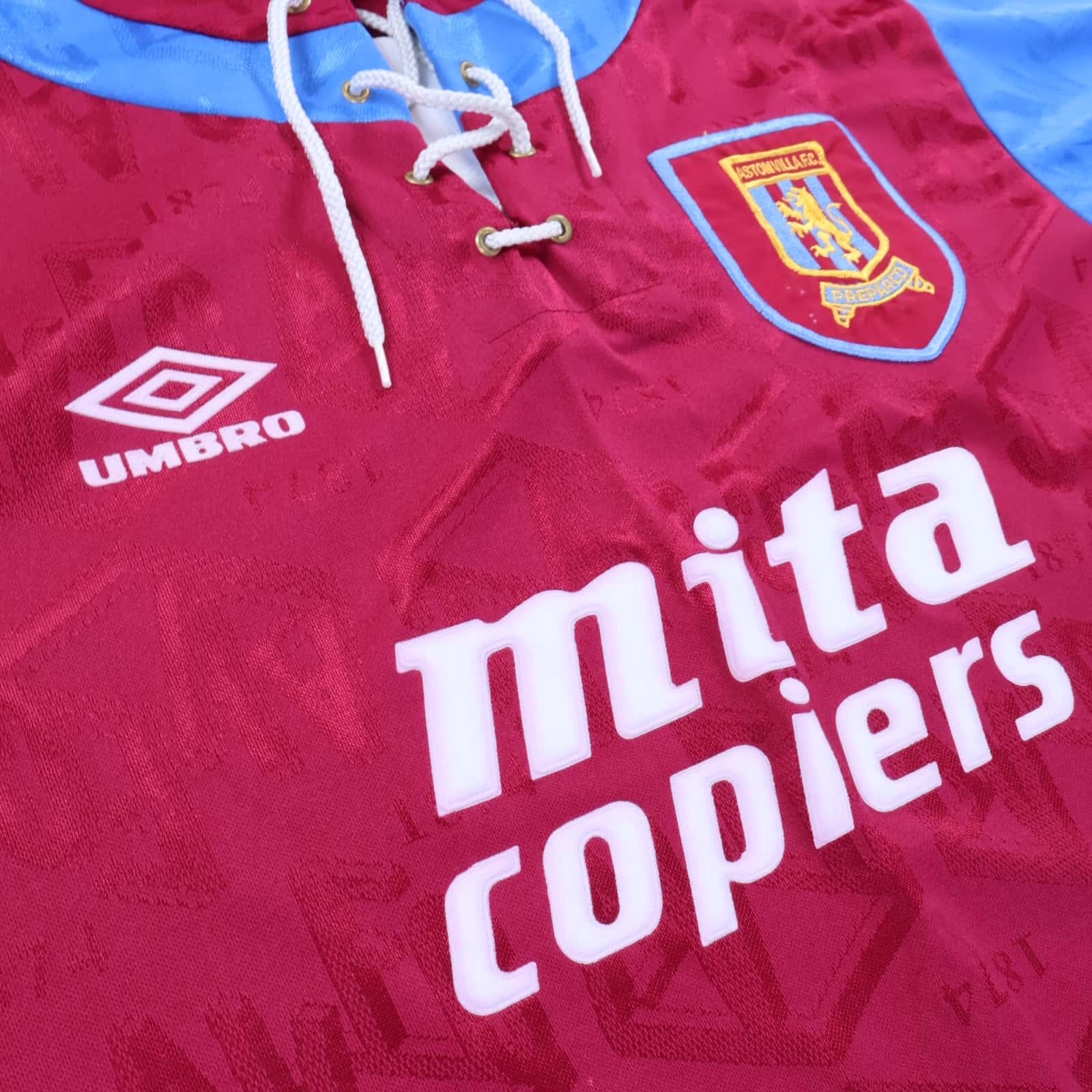 正規1992-93 Umbro Aston Villa home shirt】