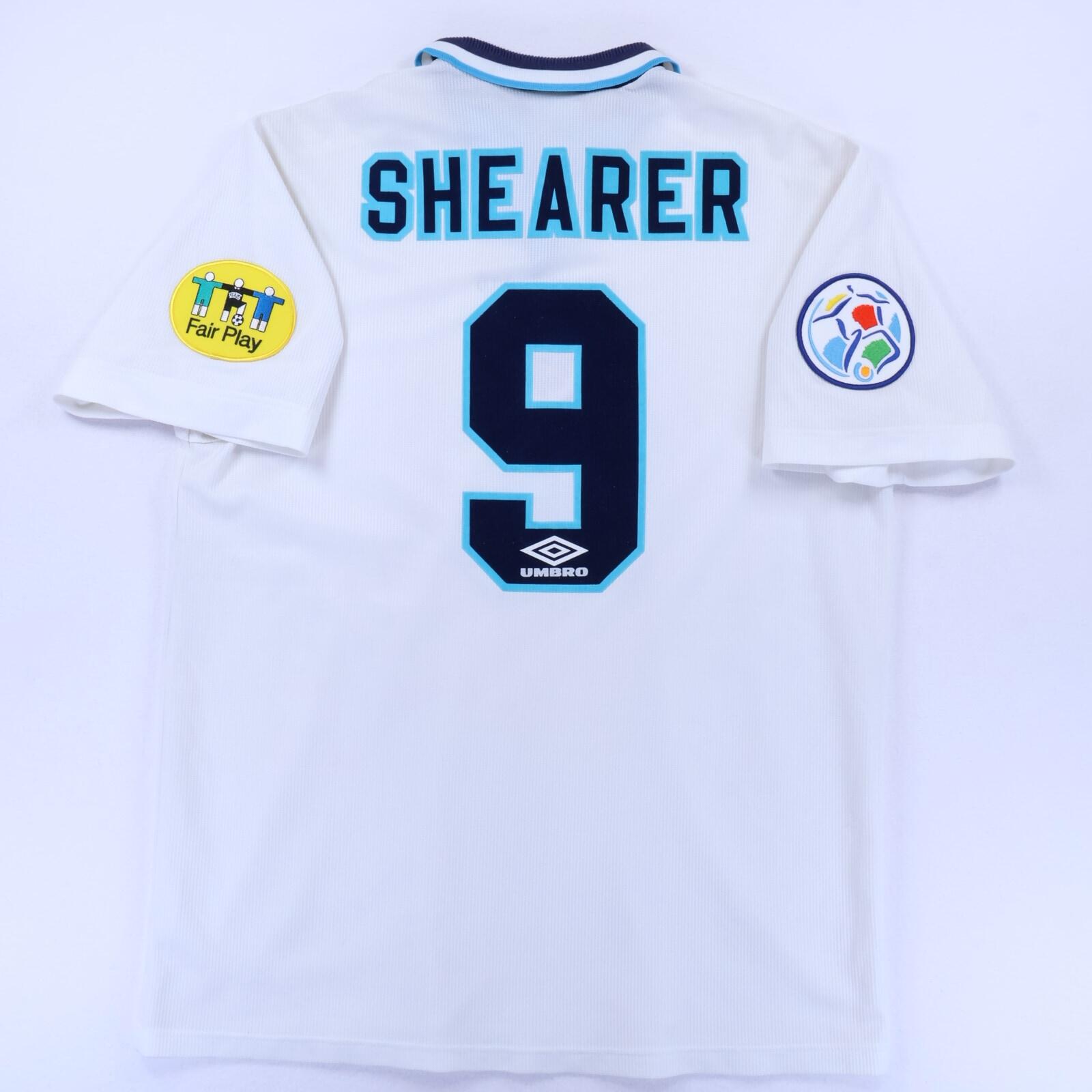 England Shearer #9 1995/97 Player Issue Home Shirt - XL