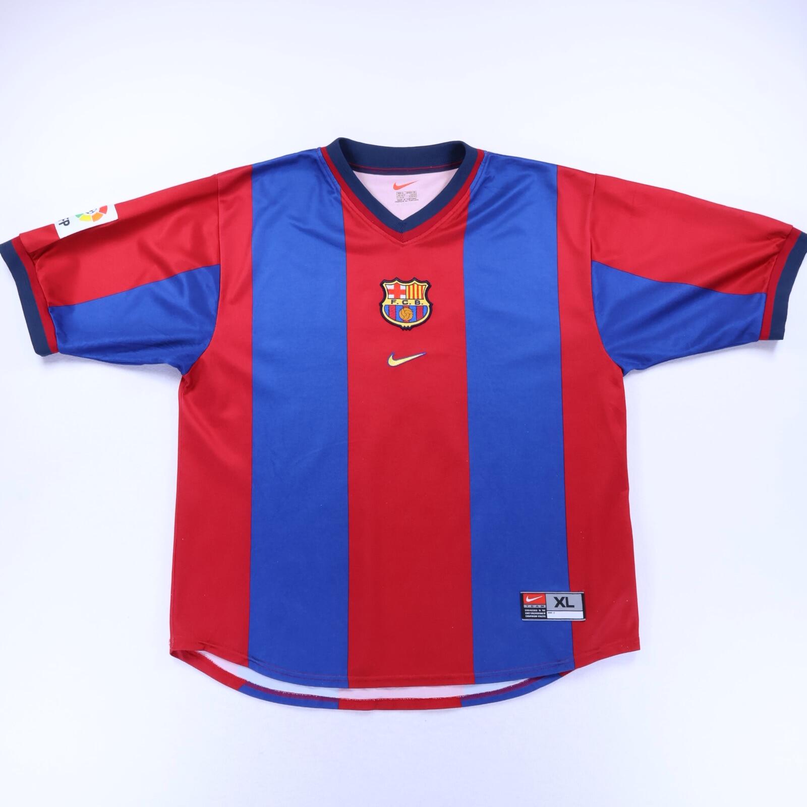 Barcelona Kluivert #19 1998/99 Home Shirt - XL