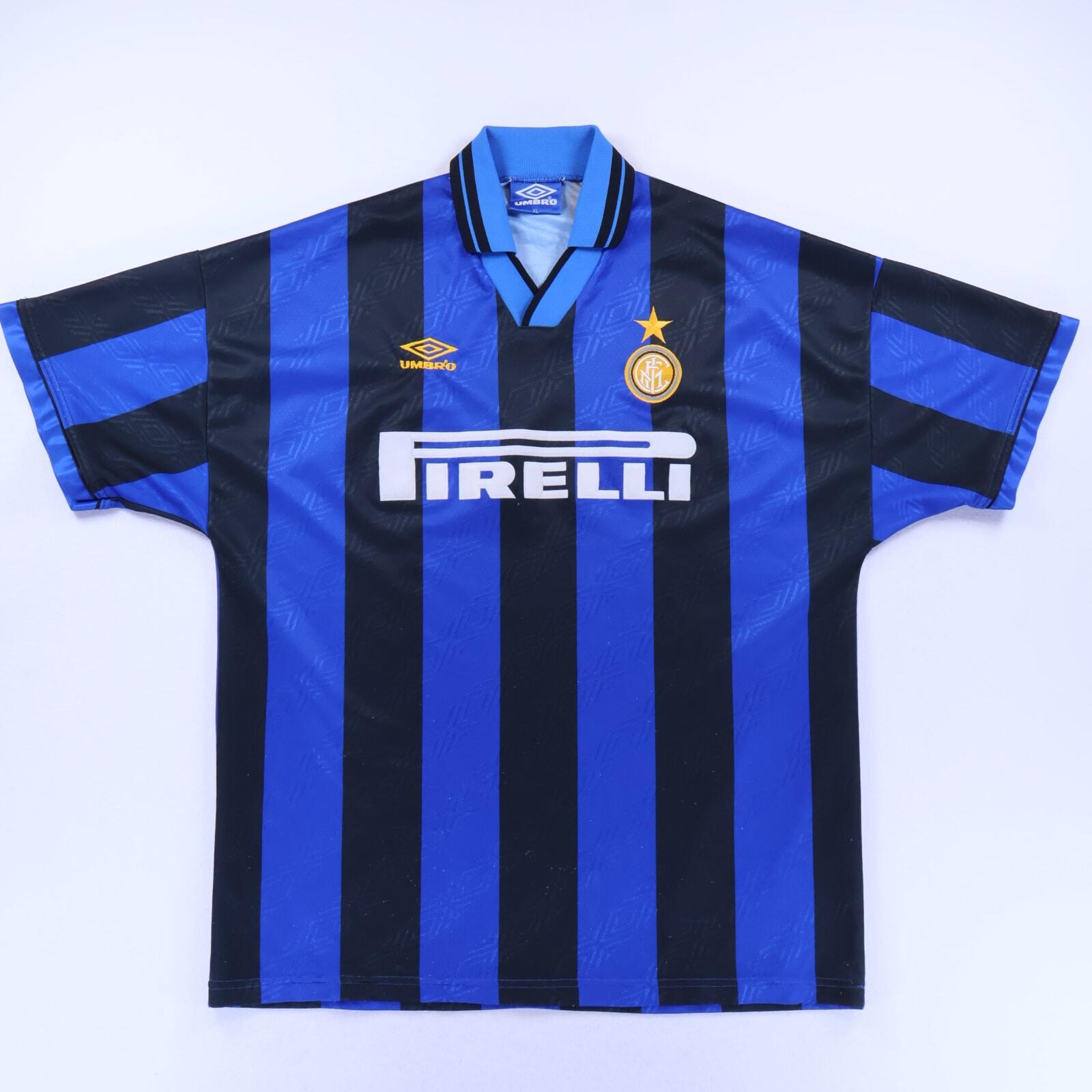 Inter Milan R.Carlos #6 1995/96 Home Shirt - XL