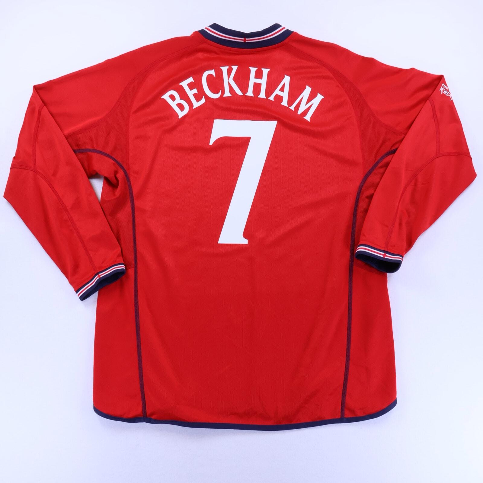ウェア England Away 2004 #7 Beckham Reversible England Beckham #7 2002/04 Away Shirt - Reversible - XL