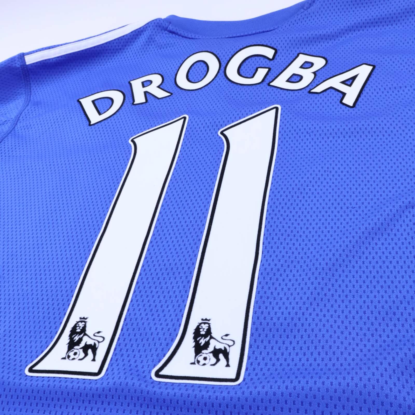 Chelsea Drogba #11 2009/10 Home Shirt - M