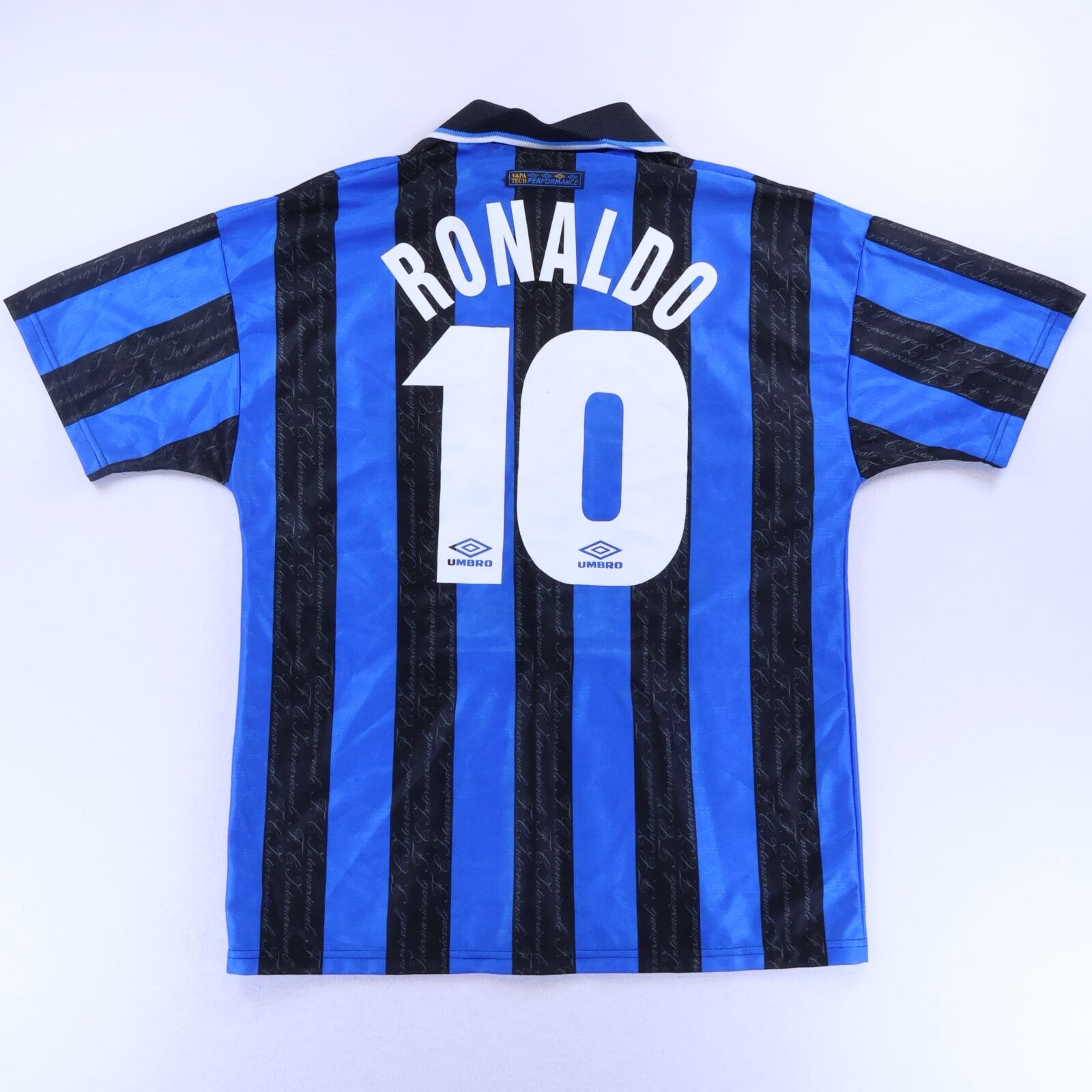インテル・ミラノ Ronaldo 10番 シャツ L Inter Milan Ronaldo #10 1997/98 Home Shirt - L