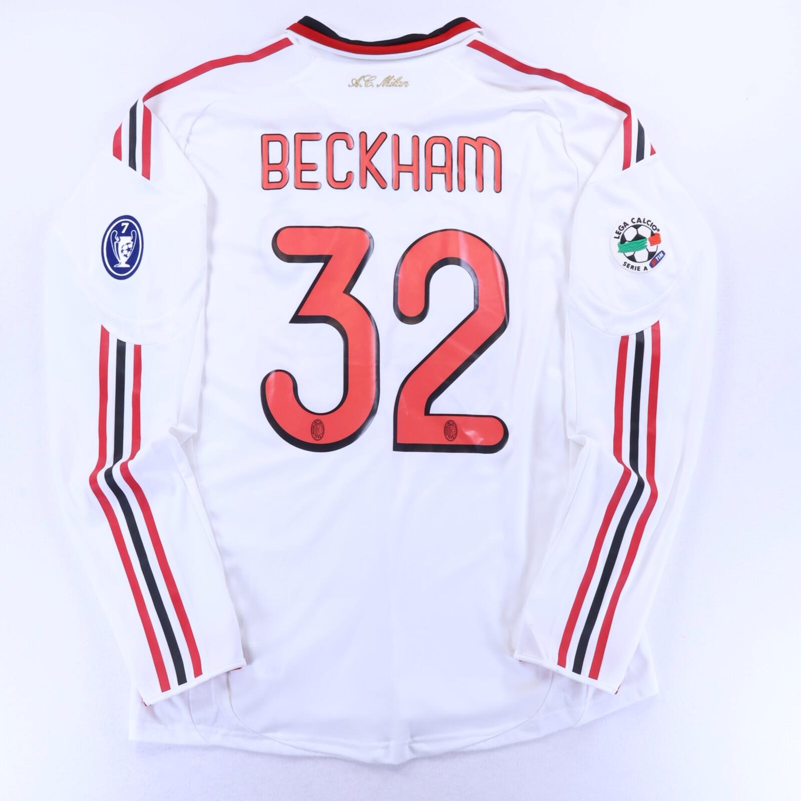 ACミラン BECKHAM 32番ジャージ adidas ACミラン 09/10 ユニフォーム ホーム 半袖 ジュニア #32