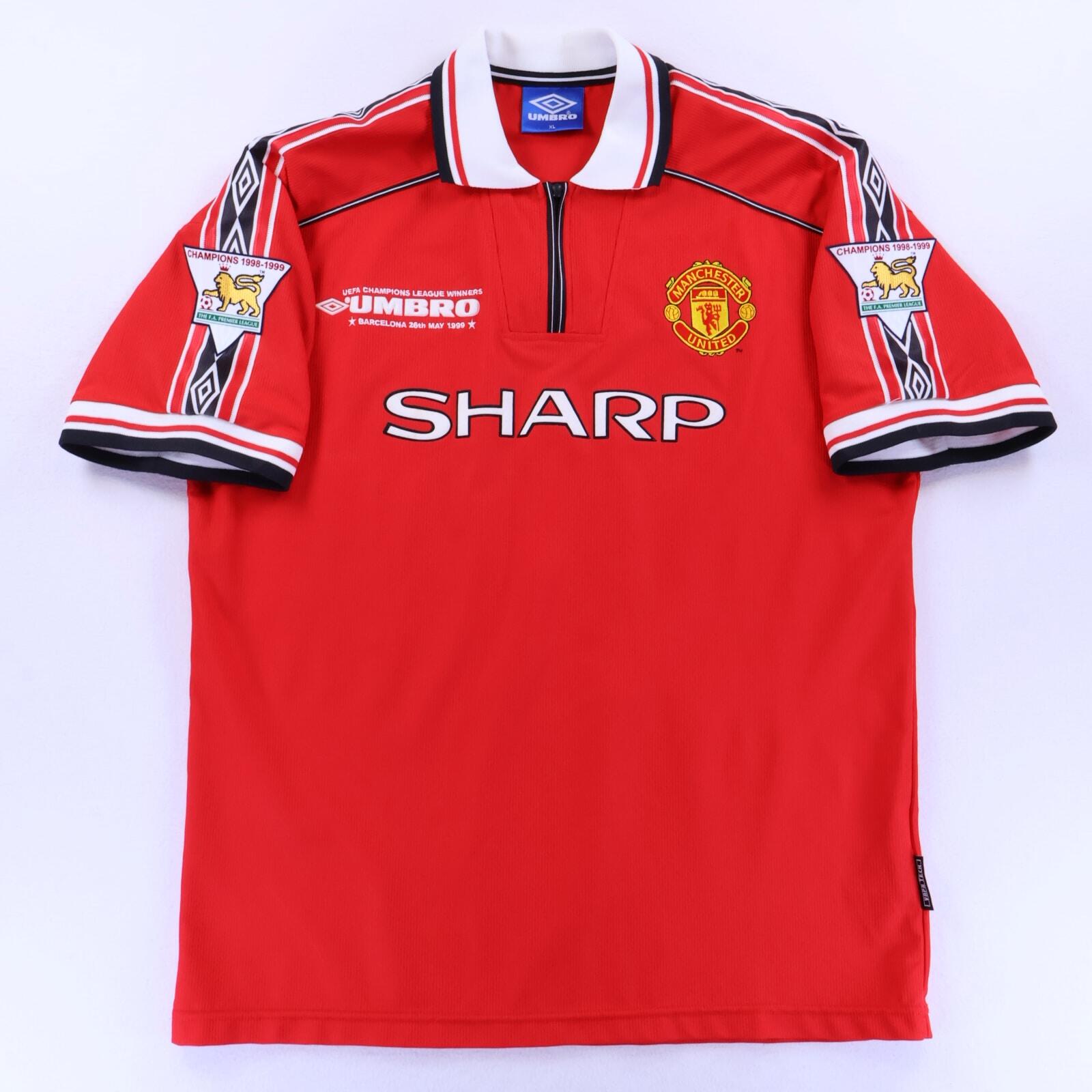 Manchester United Scholes #18 1998/99 Home Shirt - XL