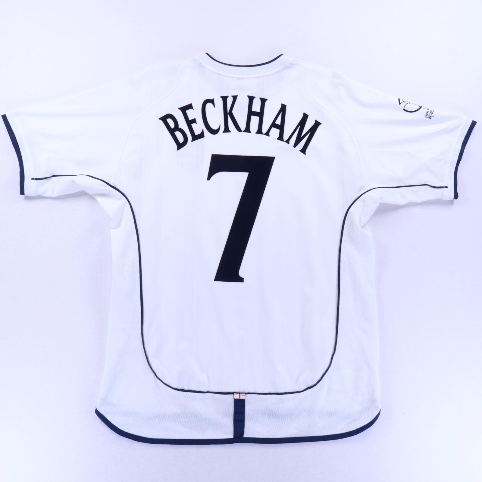 England Beckham #7 2001/03 Home Shirt - L