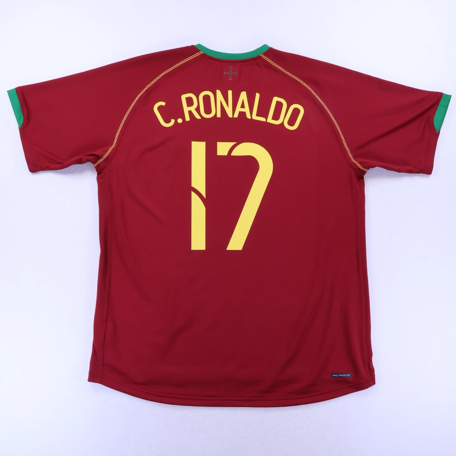 Portugal C.Ronaldo #11 2002/04 Home Shirt - Player Issue - M