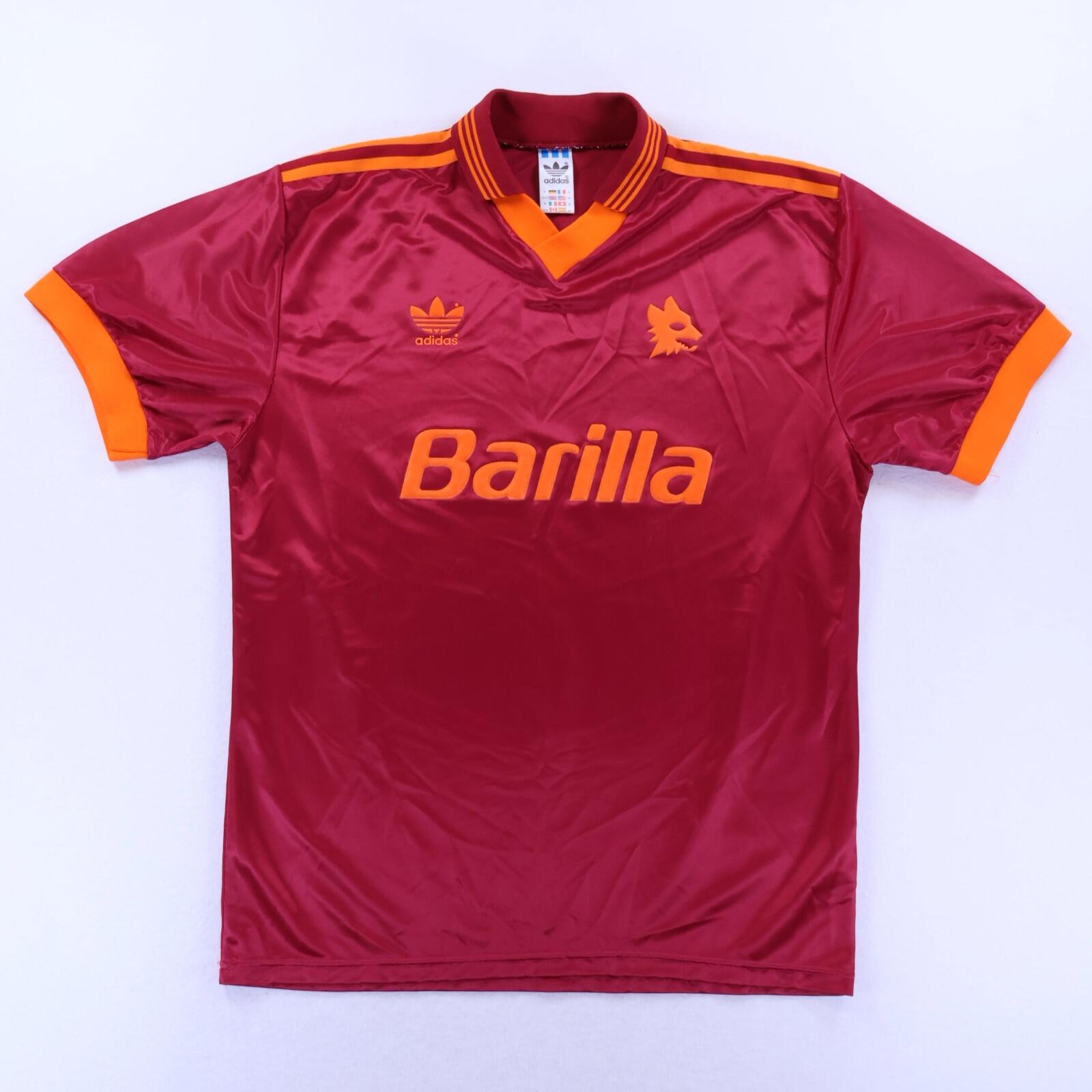 As Roma 1992/93 Home Shirt - M