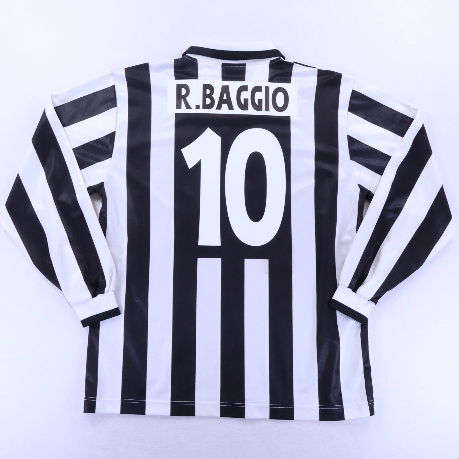 Juventus R.BAGGIO 10 ユニフォーム 2XLサイズ Juventus R. Baggio #10 1994/95 Home Shirt - Long Sleeve - L