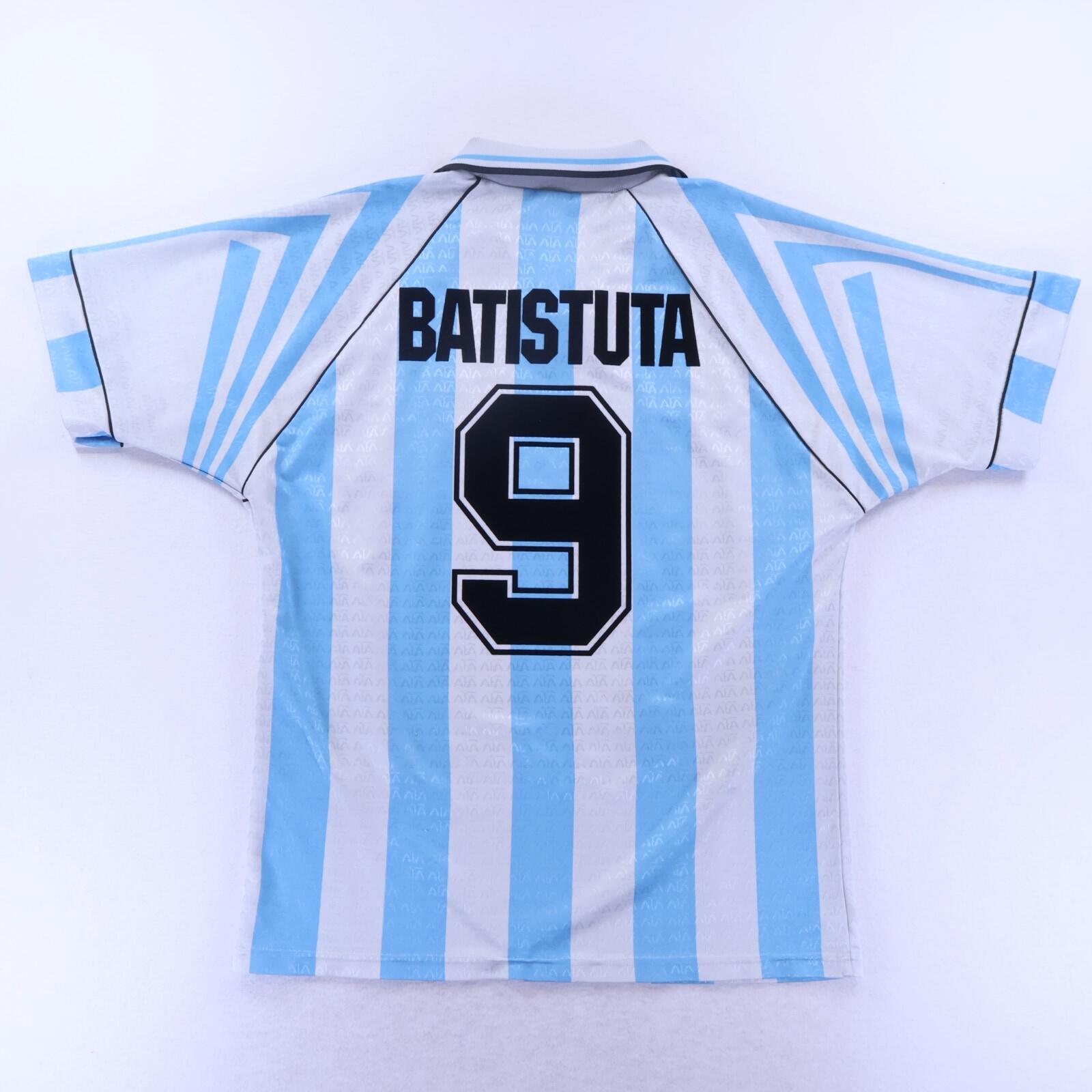 Argentina Batistuta #9 1996/98 Home Shirt - L