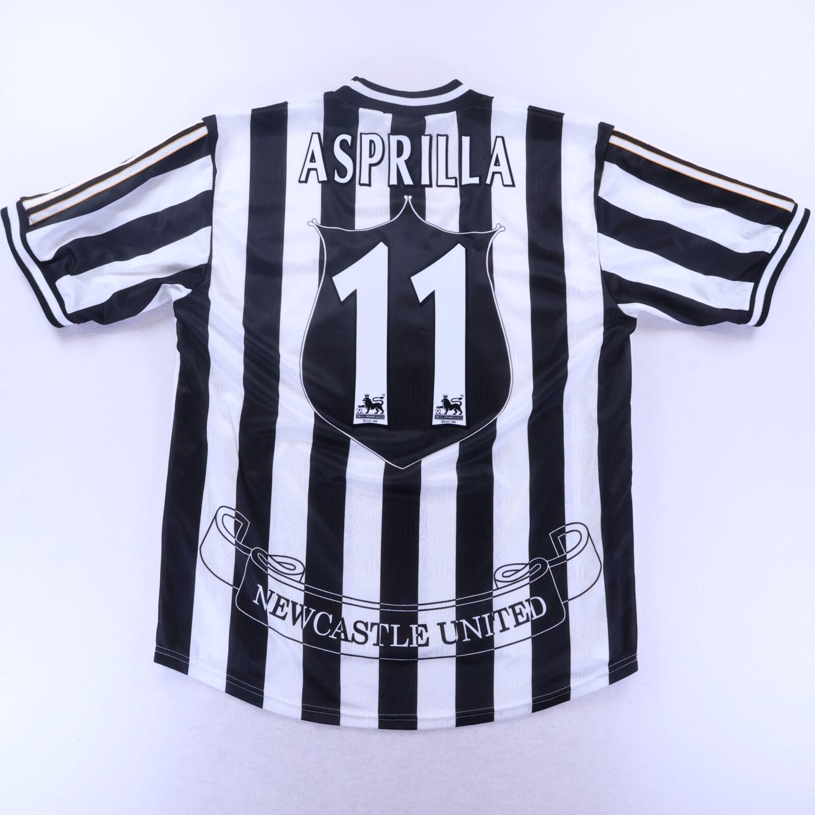 *MINT* Newcastle United Asprilla #11 1997/99 Home Shirt - XL