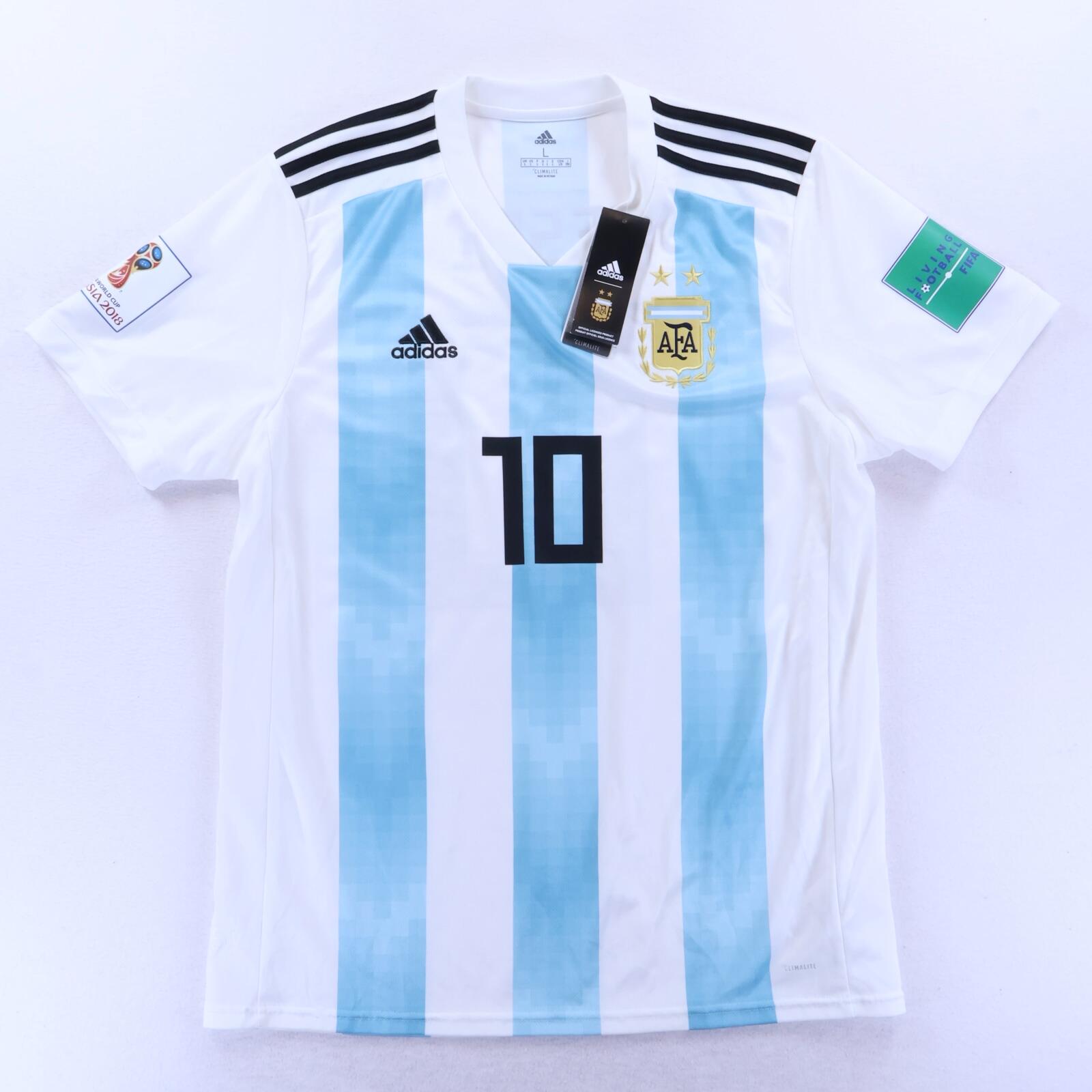 *NWT* Argentina Messi #10 2018/19 Home Shirt - L