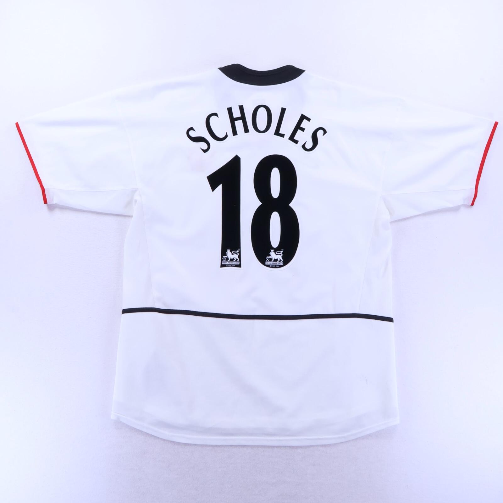 Manchester United Scholes #18 2002/03 Away Shirt - L