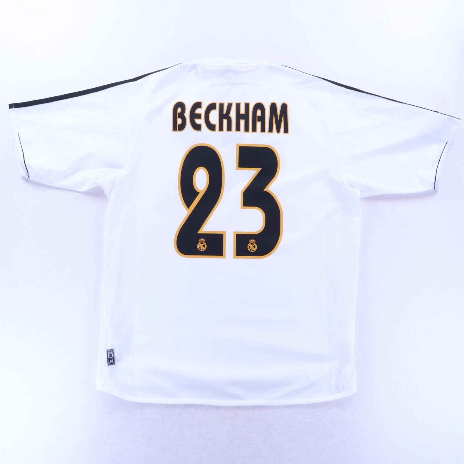 *MINT* Real Madrid Beckham #23 2003/04 Home Shirt - M