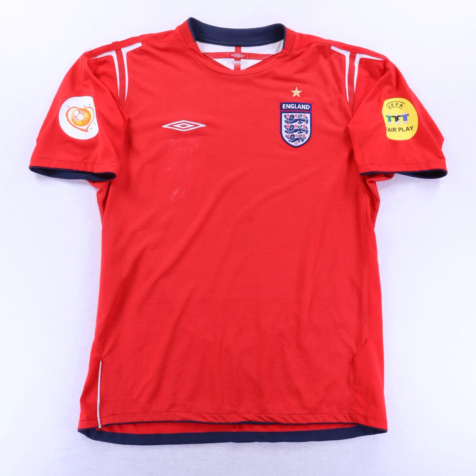 England Beckham #7 2002/04 Away Shirt - Reversible - M