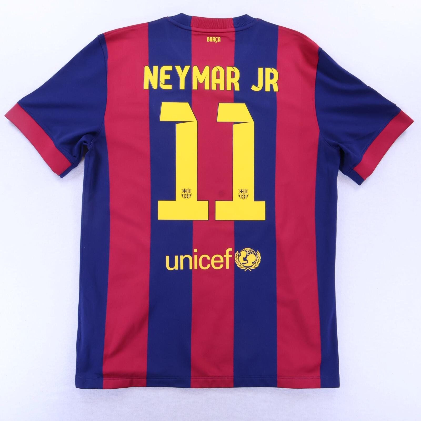 *MINT* Barcelona Neymar Jr #11 2014/15 Home Shirt - L