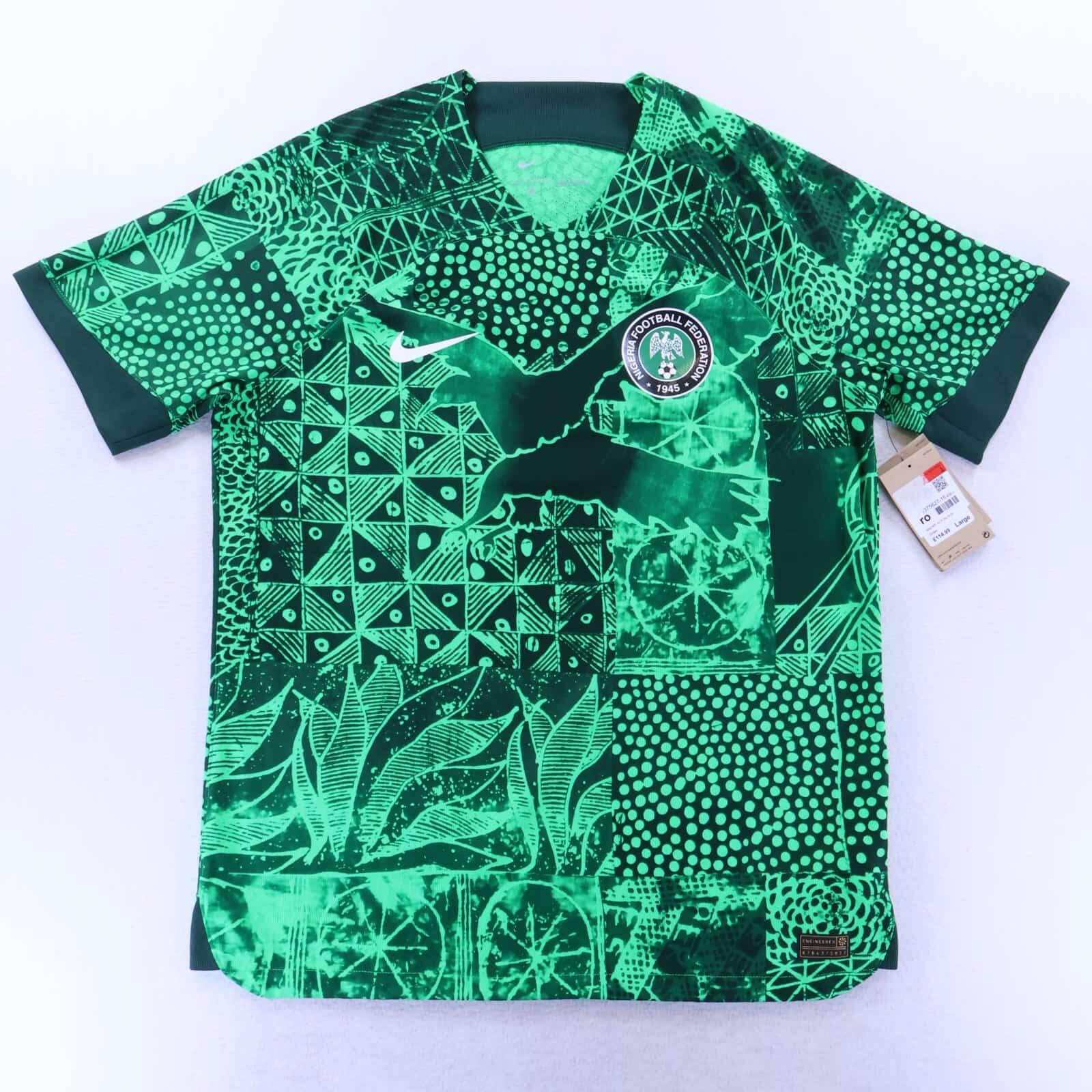 *NWT* Nigeria 2022/24 Home Shirt - Player Issue - L