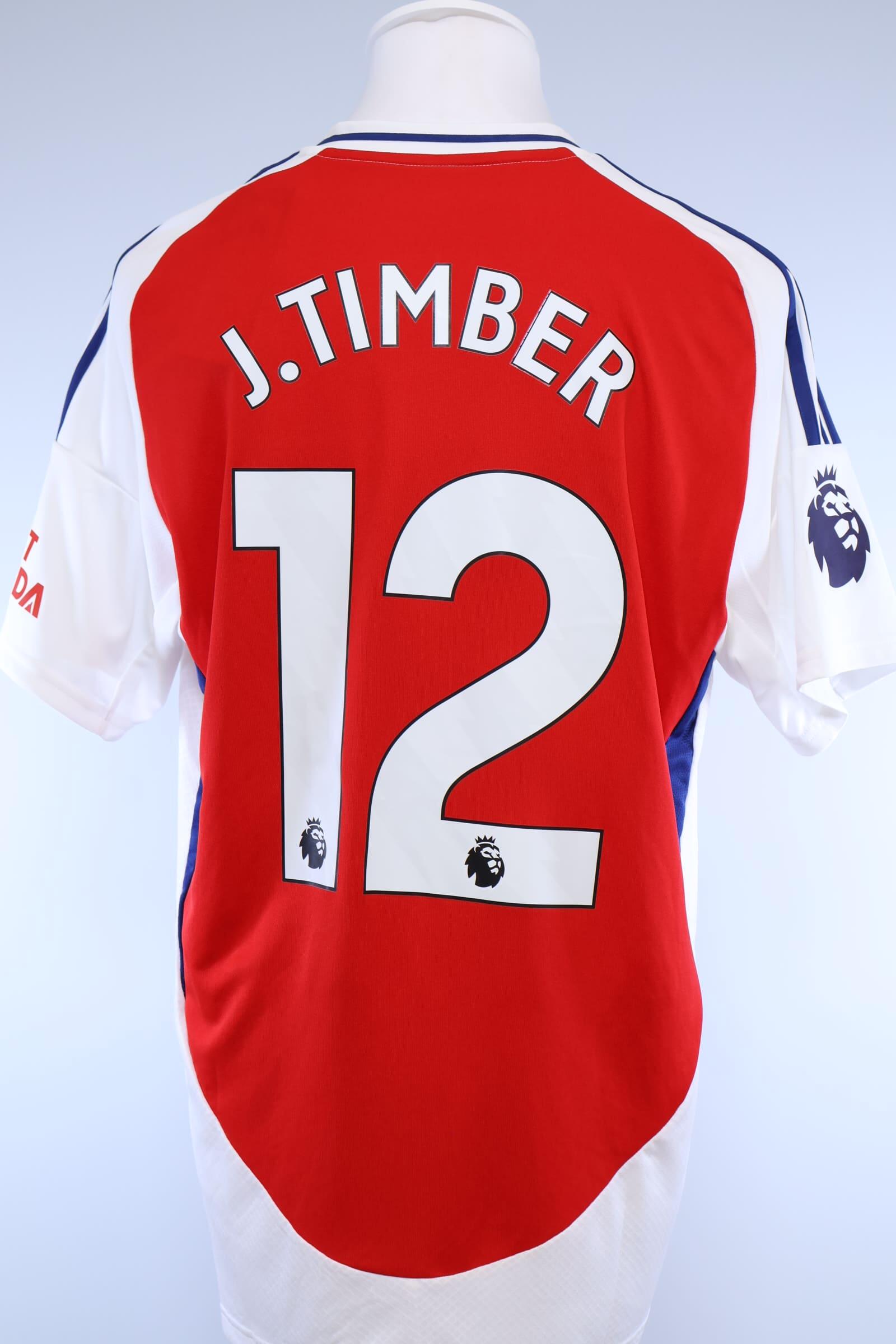 アーセナル J. TIMBER シャツ 12 2024/25 - ARSENAL - J. TIMBER - #12 - HOME SHIRT - L