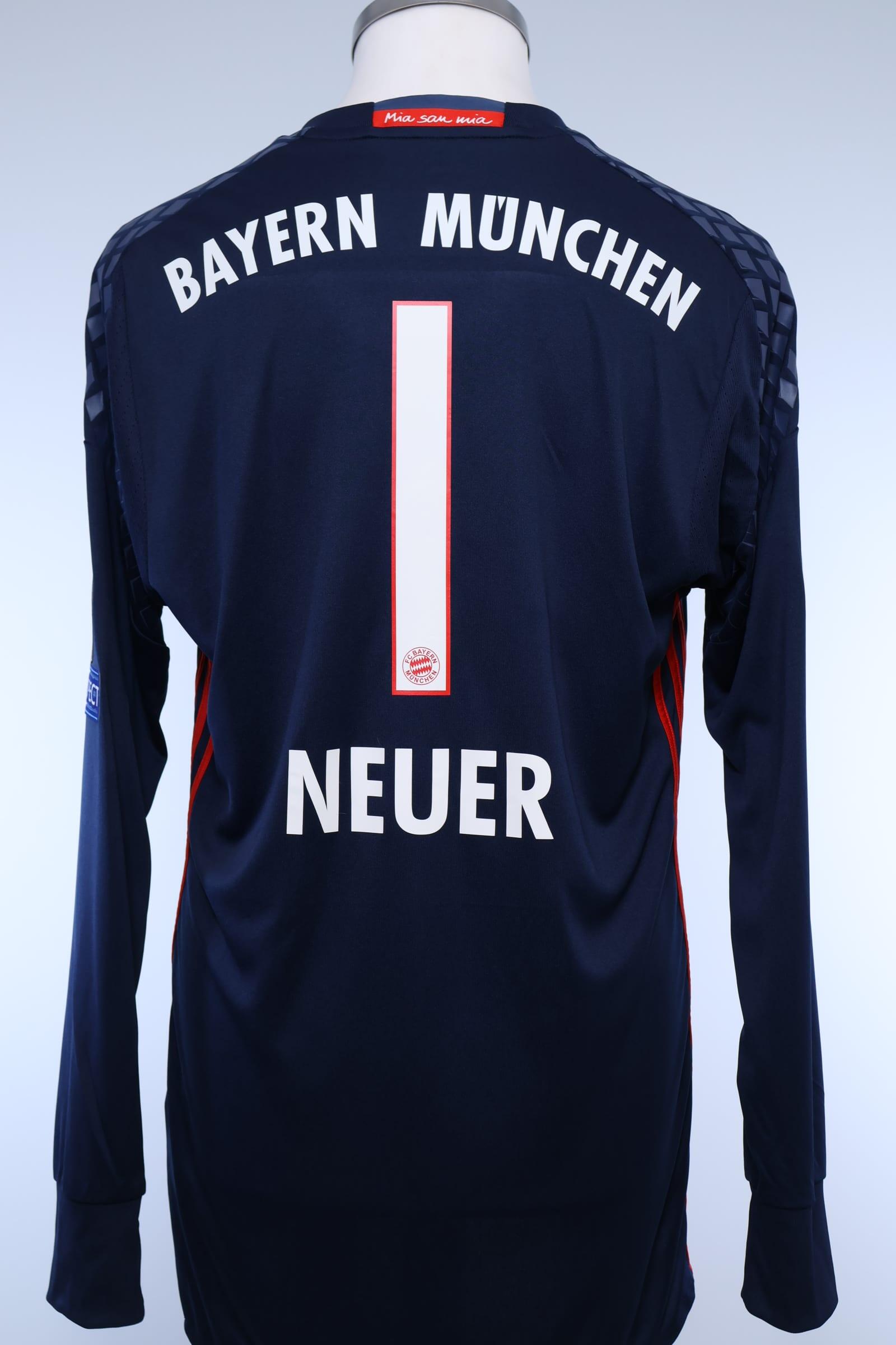 Bayern Munich 2016/17 Neuer #1 Goalkeeper Shirt - MAuthentic Original Football Shirt