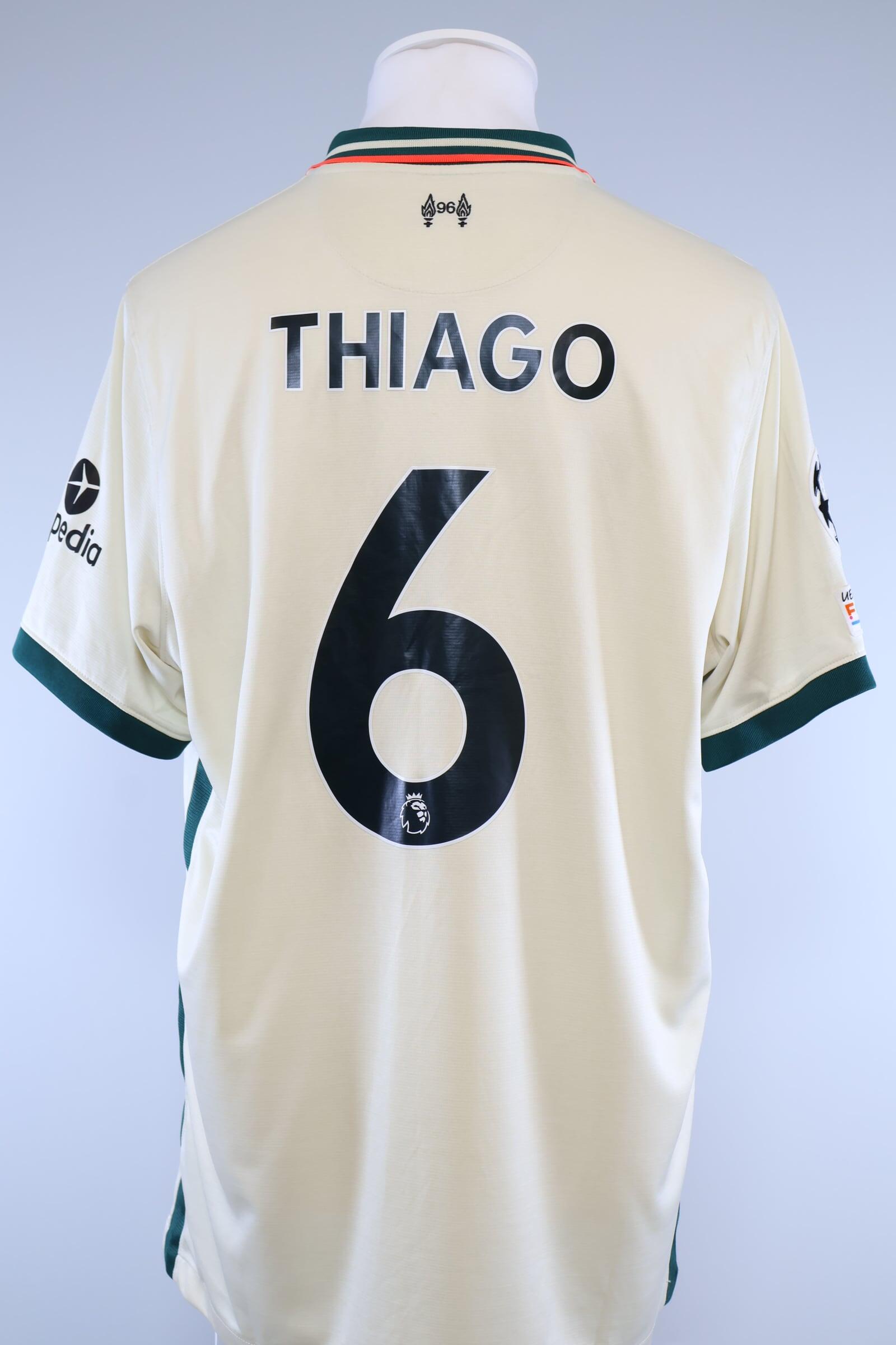 Liverpool F.C 2021/22 Thiago #6 Away Shirt - XLAuthentic Original Football Shirt