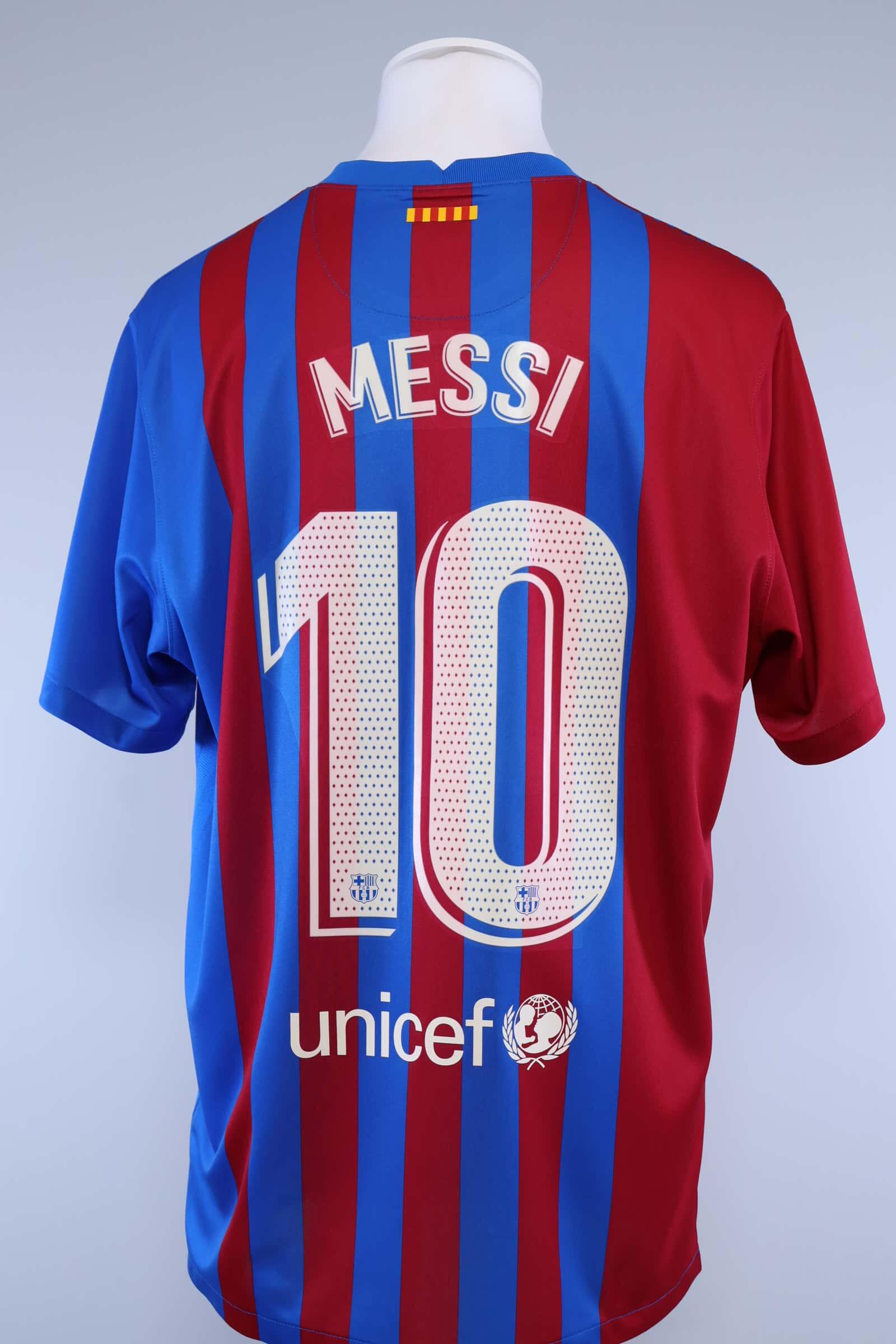 Barcelona 2021/22 Messi #10 Home Shirt - XLAuthentic Original Football Shirt