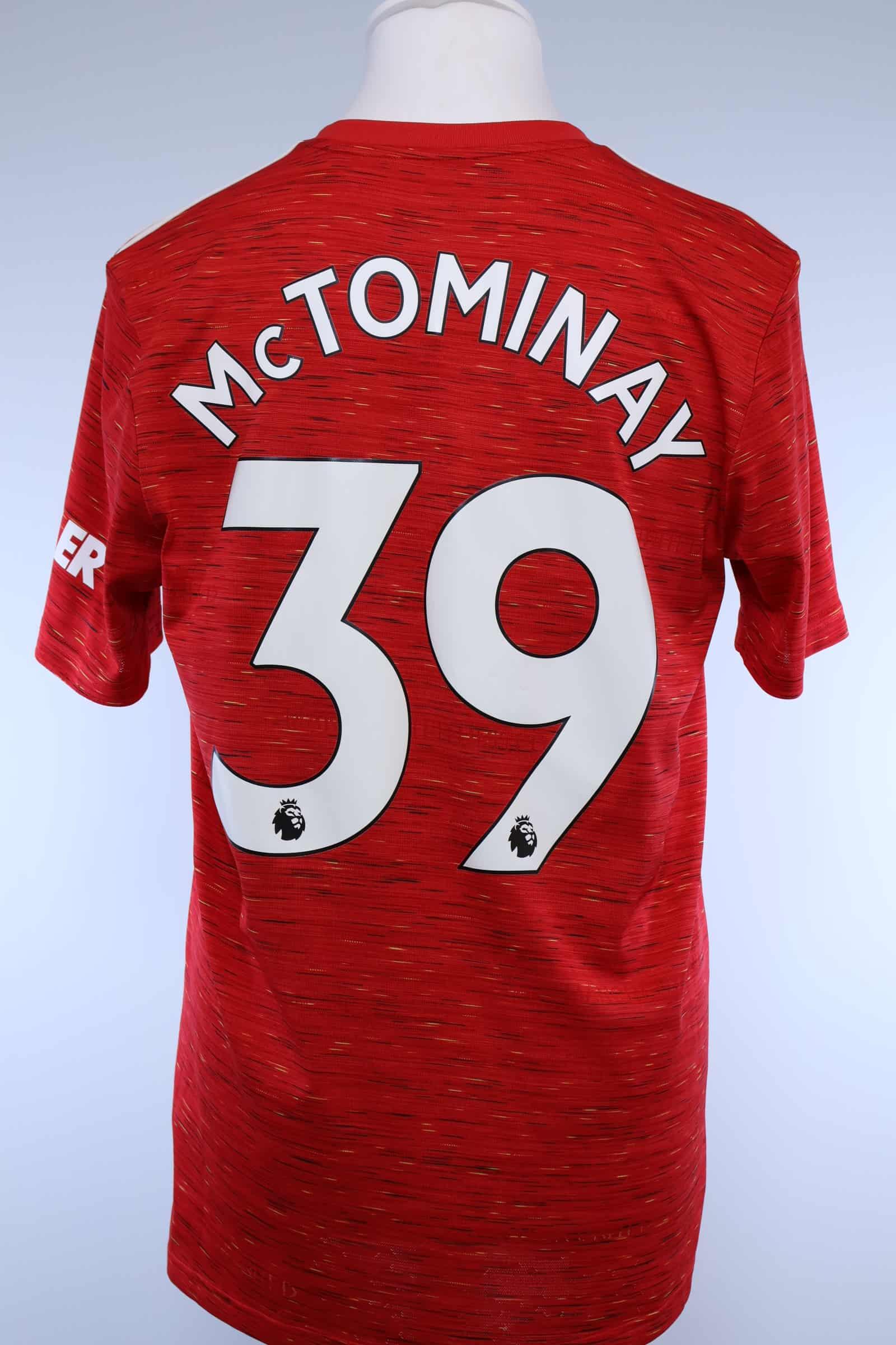 マンチェスター・ユナイテッド MCTOMINAY 39 オーセンティックXL 2020/21 - MANCHESTER UNITED - MCTOMINAY - #39 - HOME SHIRT - M