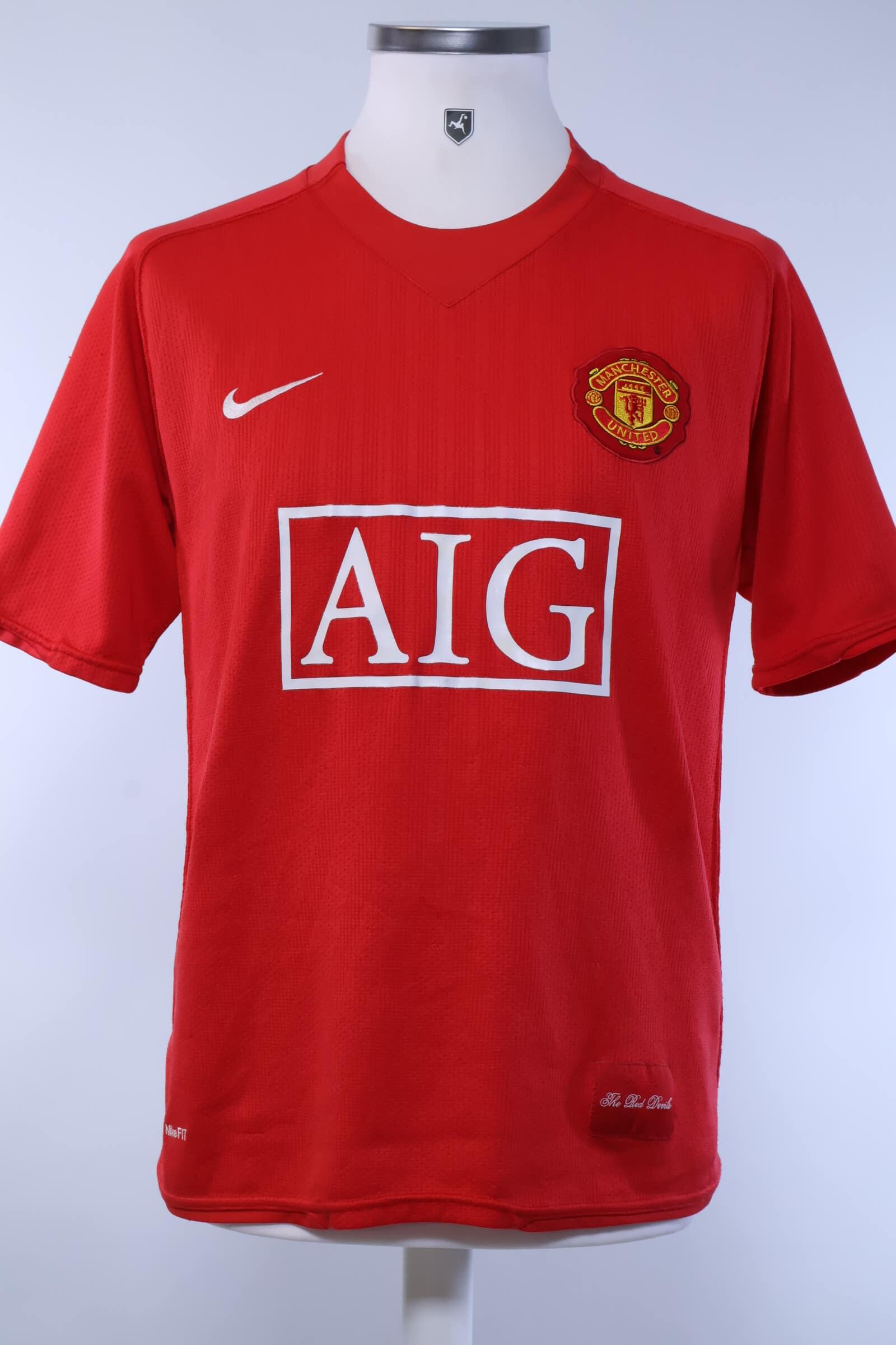 2007/09 - MANCHESTER UNITED - BERBATOV - #9 - HOME SHIRT - M
