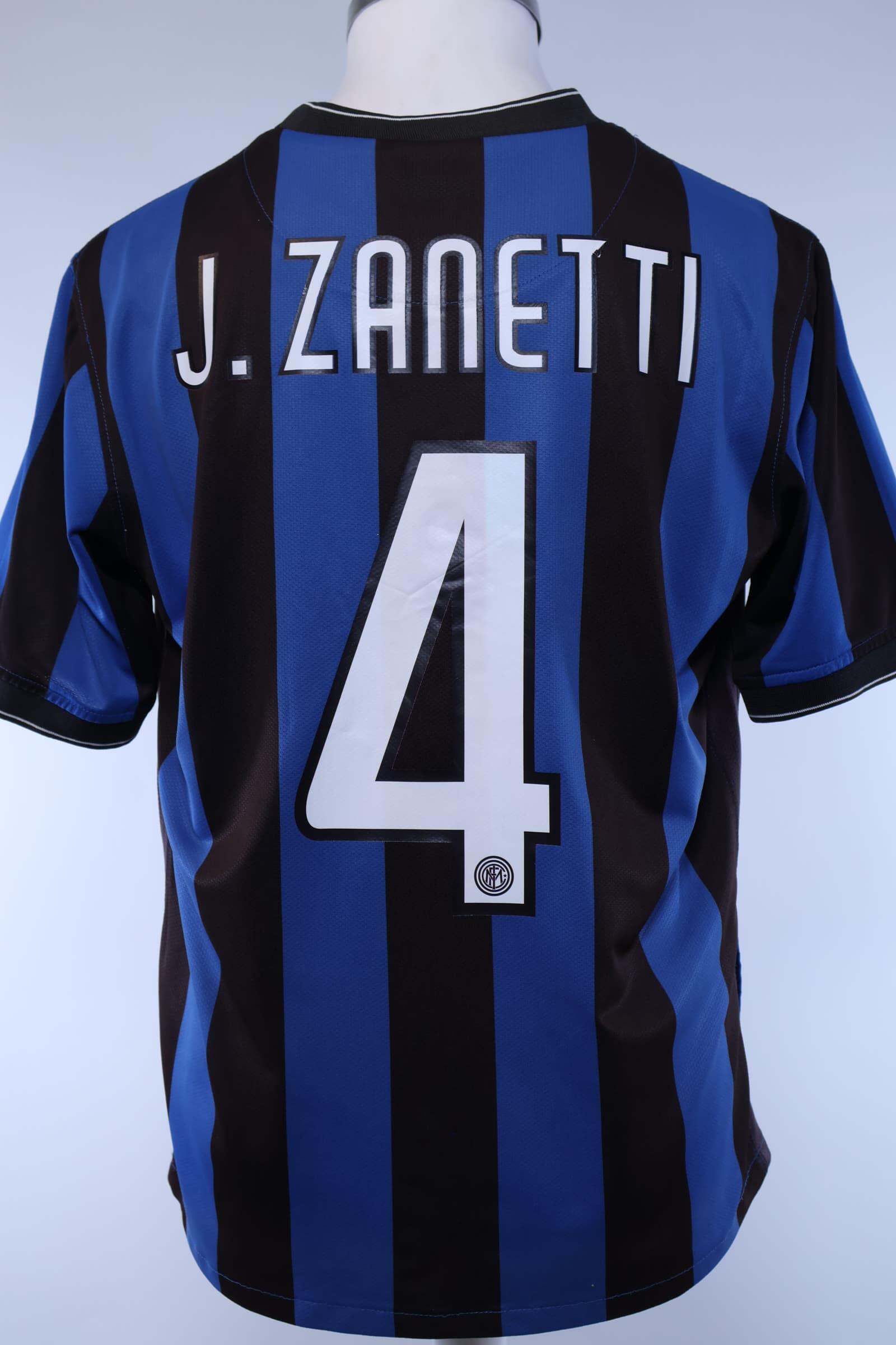 2009/10 - INTER MILAN - J.ZANETTI - #4 - HOME SHIRT - M