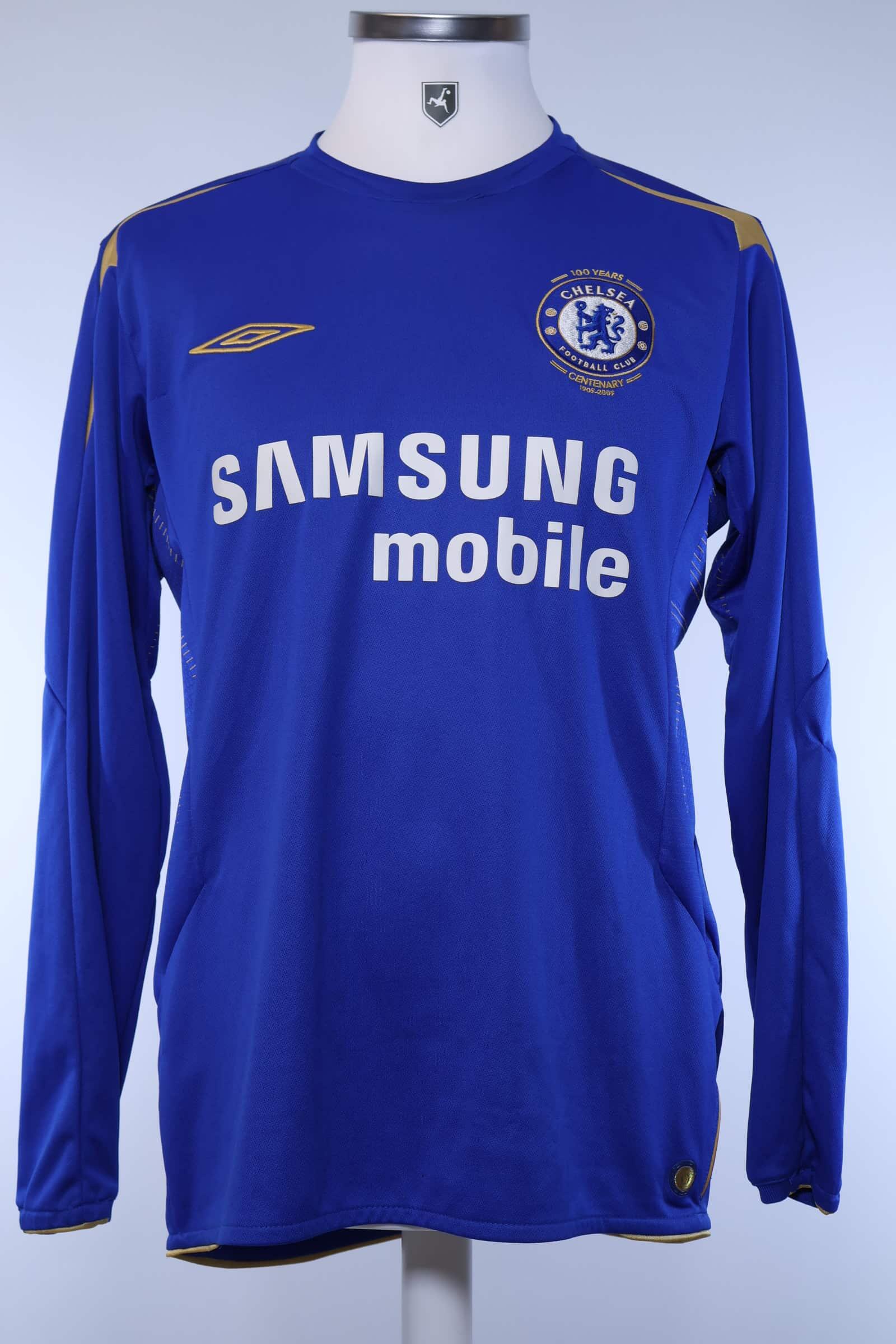 2005/06 - CHELSEA - DROGBA - #15 - HOME SHIRT - 100 YEARS