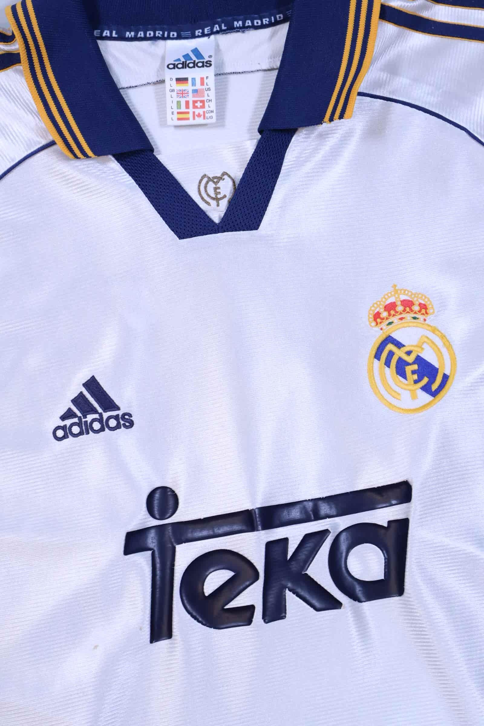 Real Madrid 1998/00 R. Carlos #3 Home Shirt - L Authenic Original Football Shirt