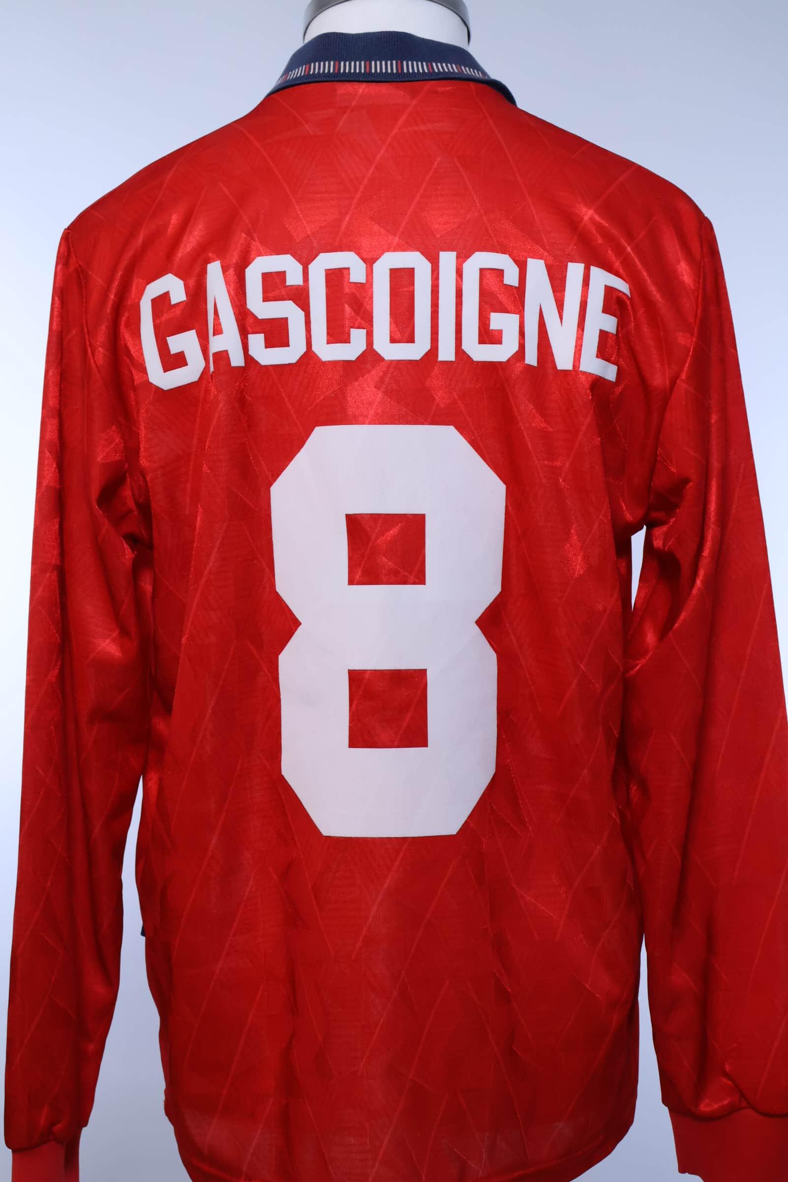 England 1990/92 Gascoigne #8 Away Shirt - MAuthentic Original Football Shirt