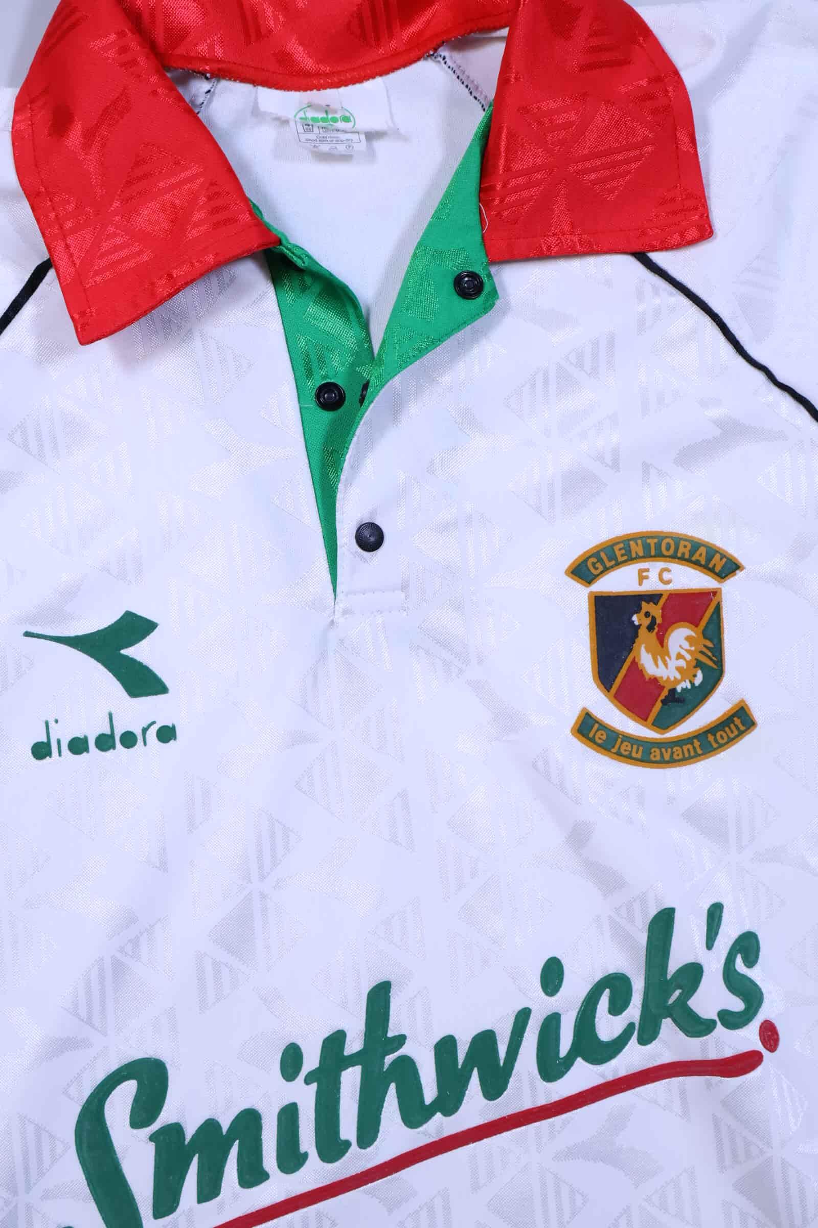 Glentoran 1994/96 Away Shirt - M Authenic Original Football Shirt