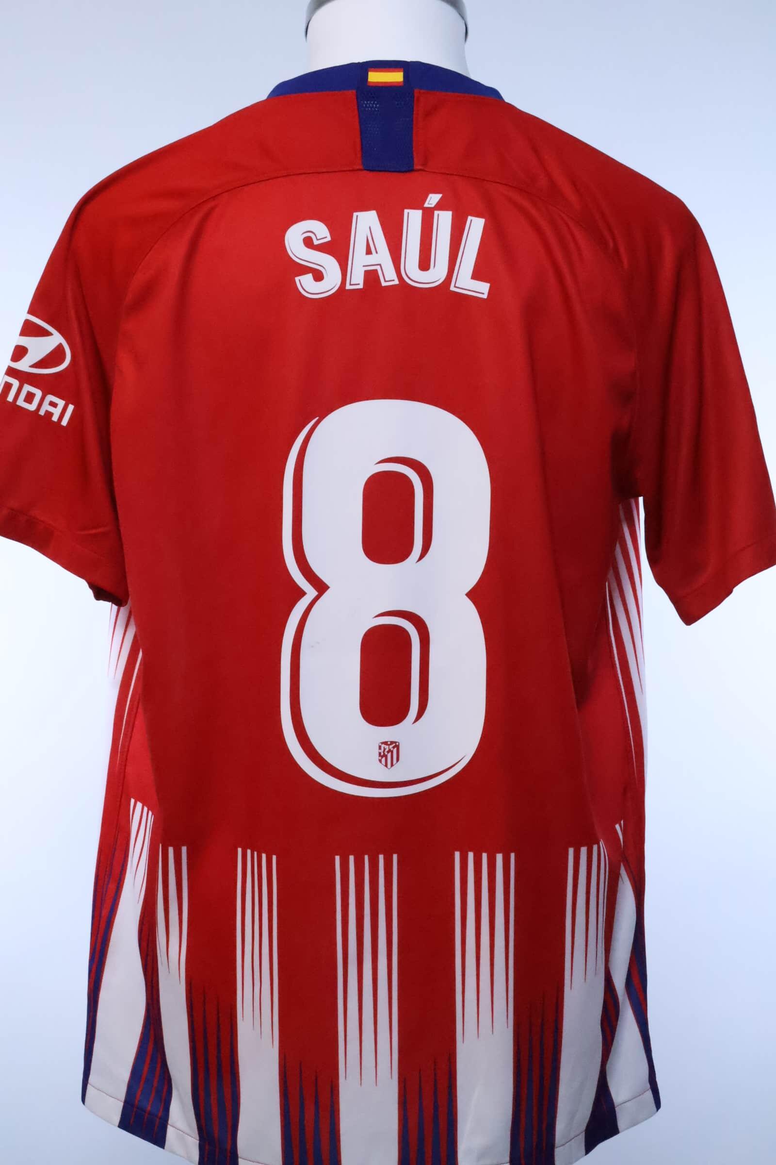 Atlético De Madrid 2018/19 Saul #8 Home Shirt - L- FRONT