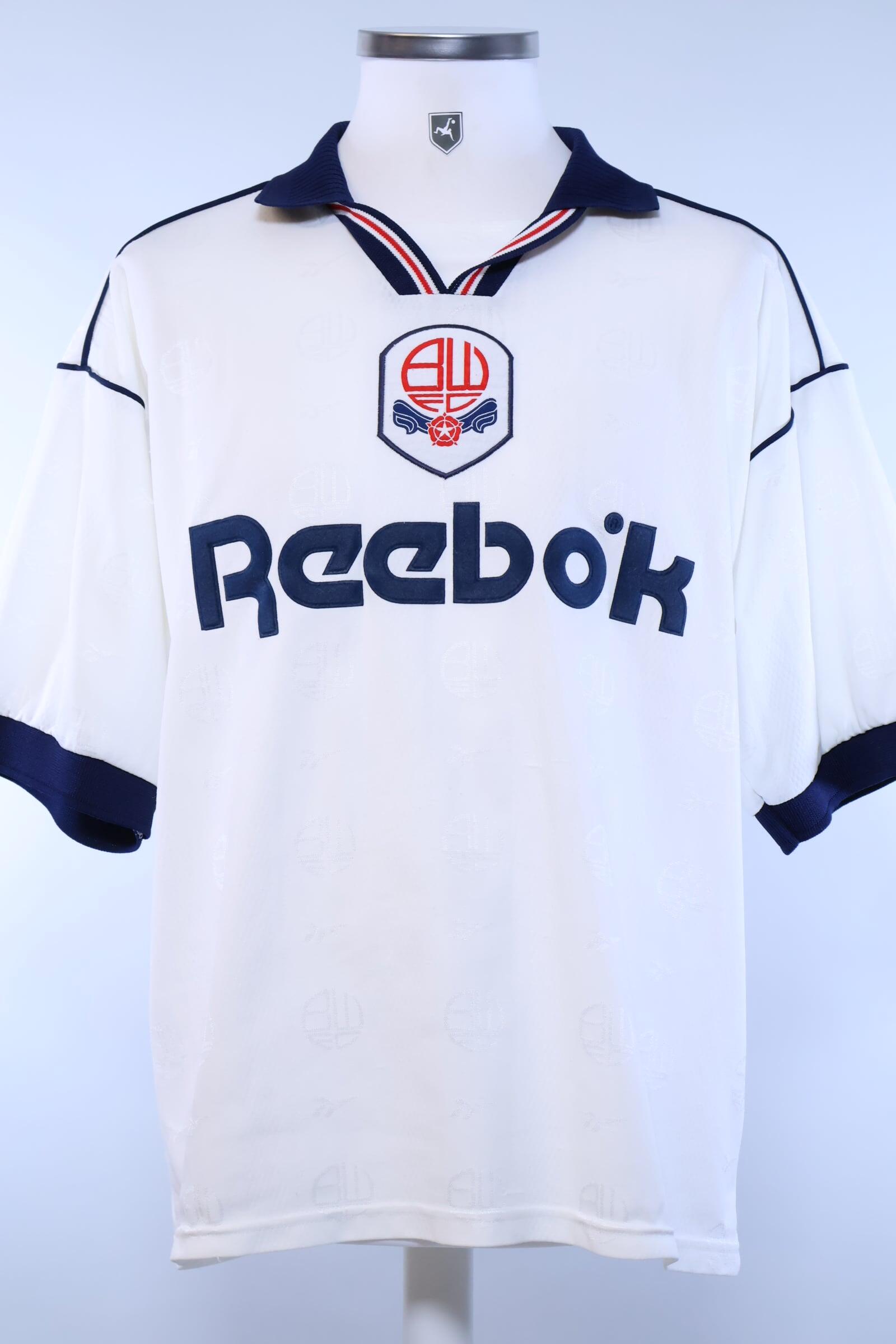 Bolton Wanderers Fc 1995/97 Home Shirt - L- FRONT