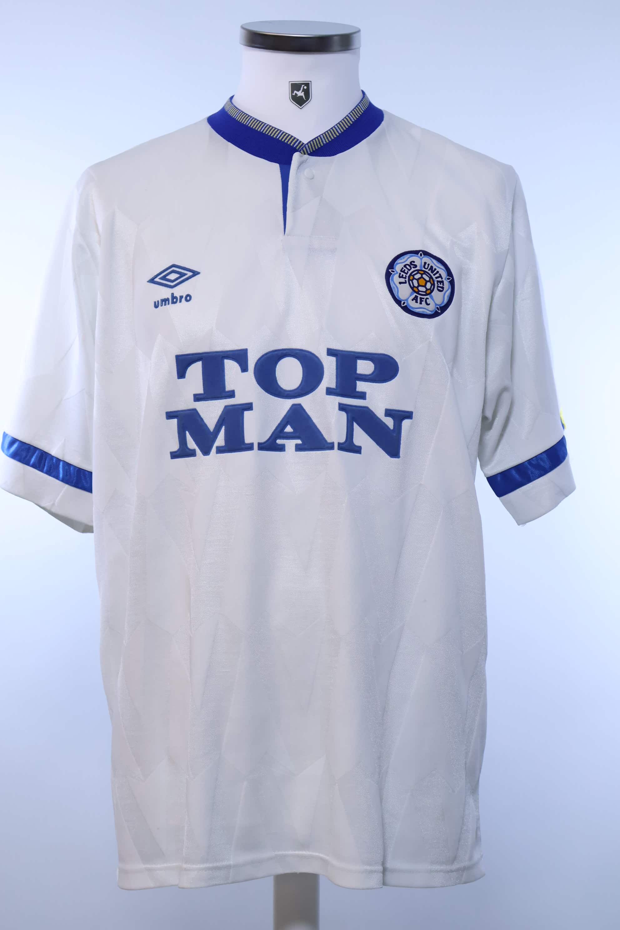 Maillot De Football Rétro Leeds United 1991/1992 – Taille M Homme, état Très Bon
