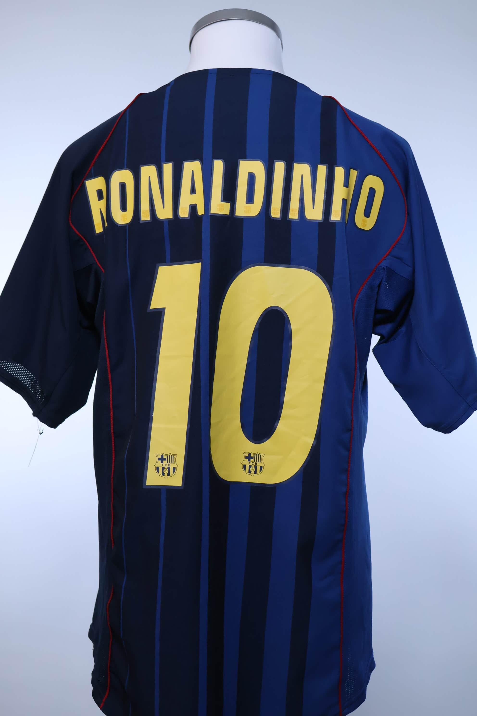 FCバルセロナ 【公式通販】 10番シャツ RONALDINHO FCバルセロナ シャツ Lサイズ 10 RONALDINHO ウェア