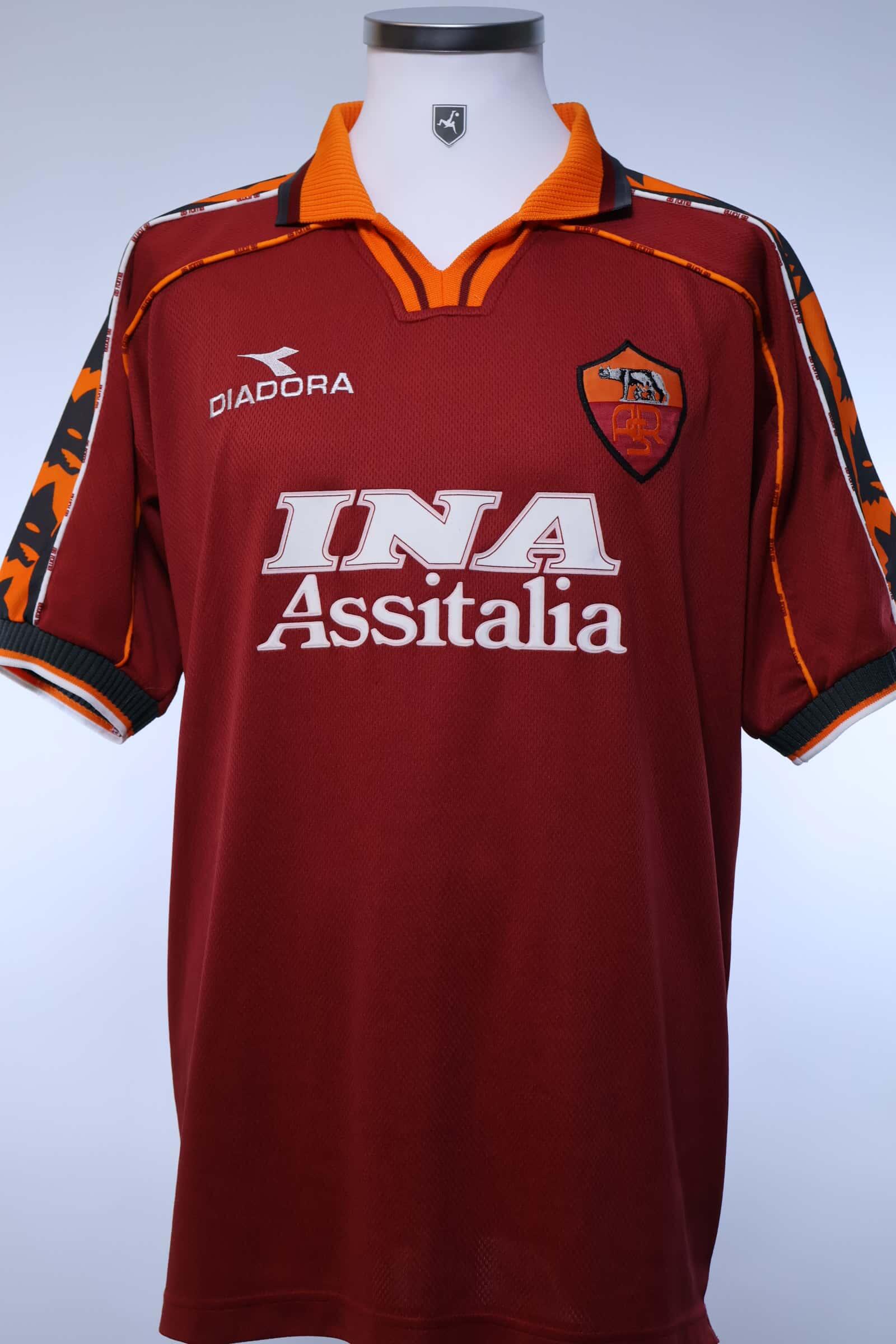 As Roma Totti #10 1998/99 Home Shirt - L