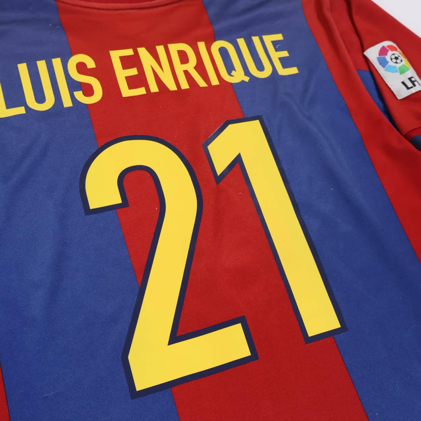 Fc Barcelona Luis Enrique #21 1998/99 Home Shirt - XXL