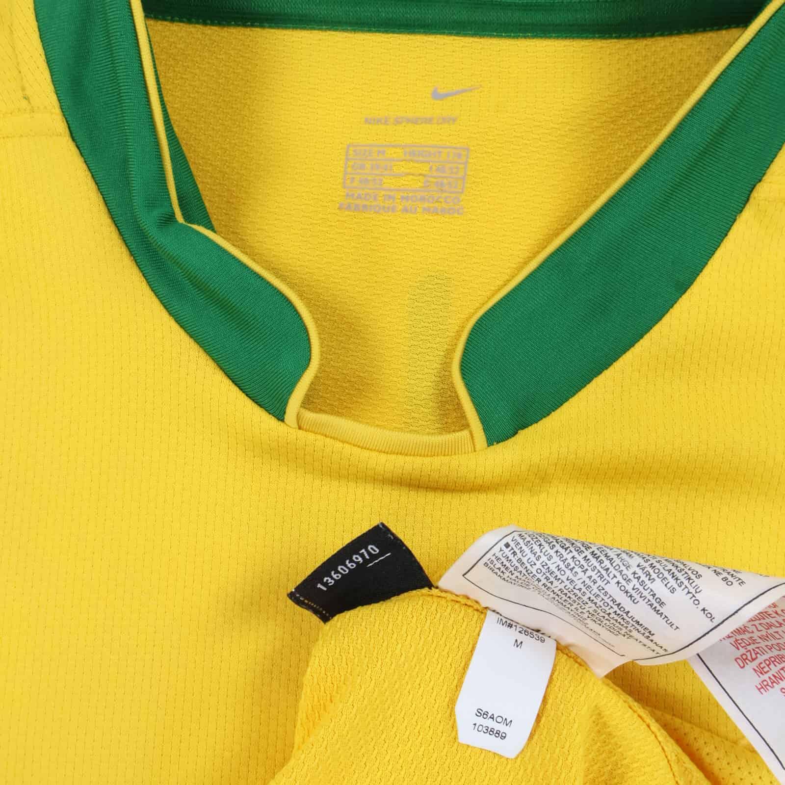 Brazil Ronaldinho #10 2006/08 Home Shirt - M