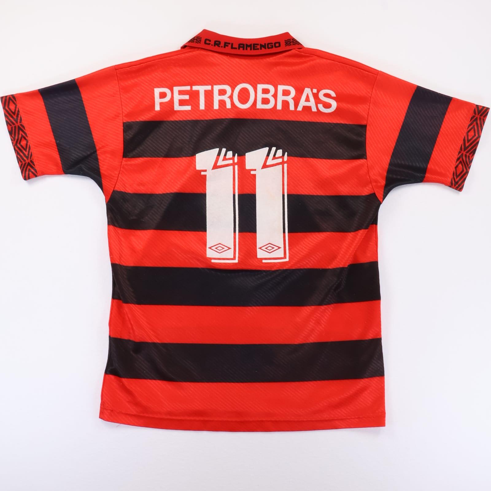 Flamengo Romario #11 1993/94 Home Shirt - M- FRONT